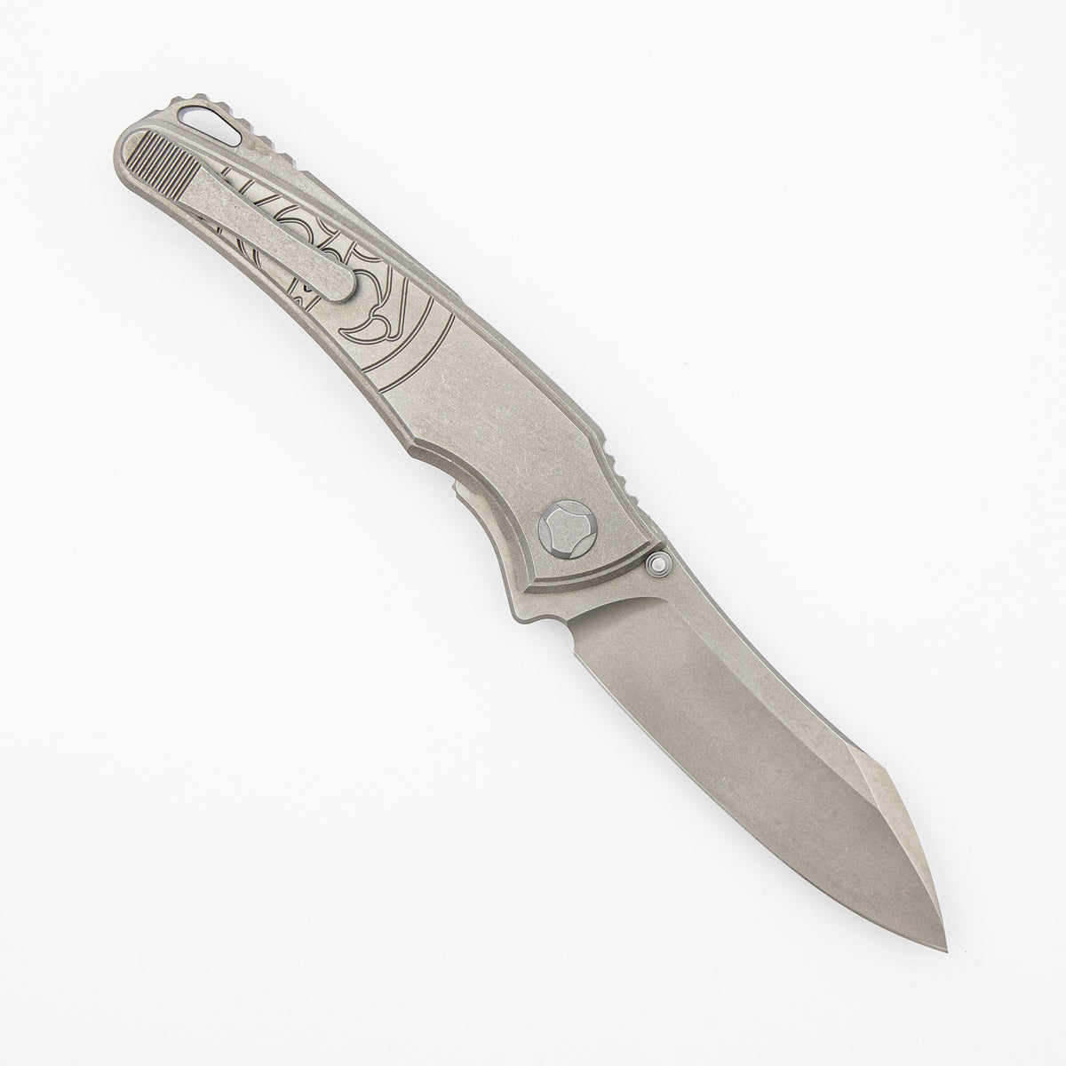 Talon - Brightwashed Titanium - M390 Blade