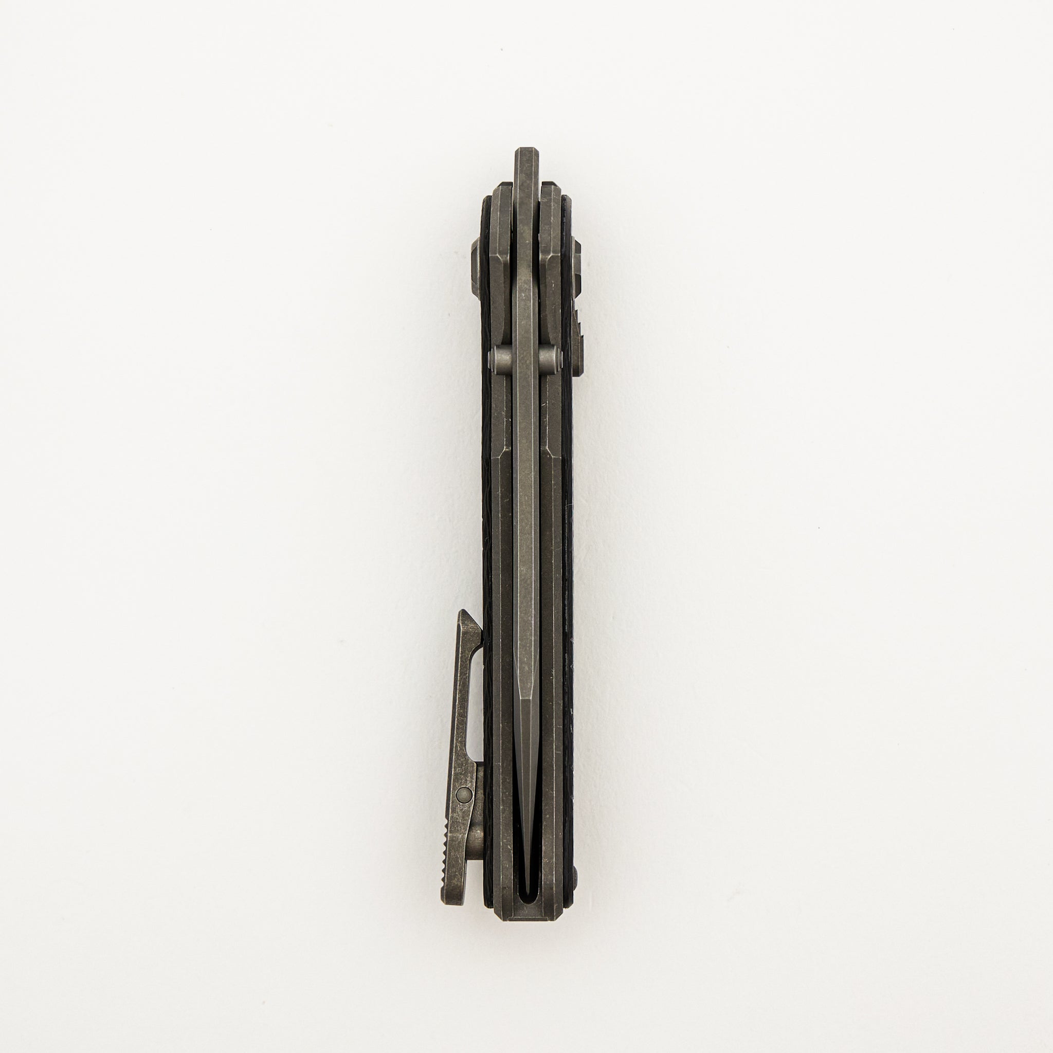 Talon - Stonewash Titanium/Carbon Fiber Handle - M390 Blade