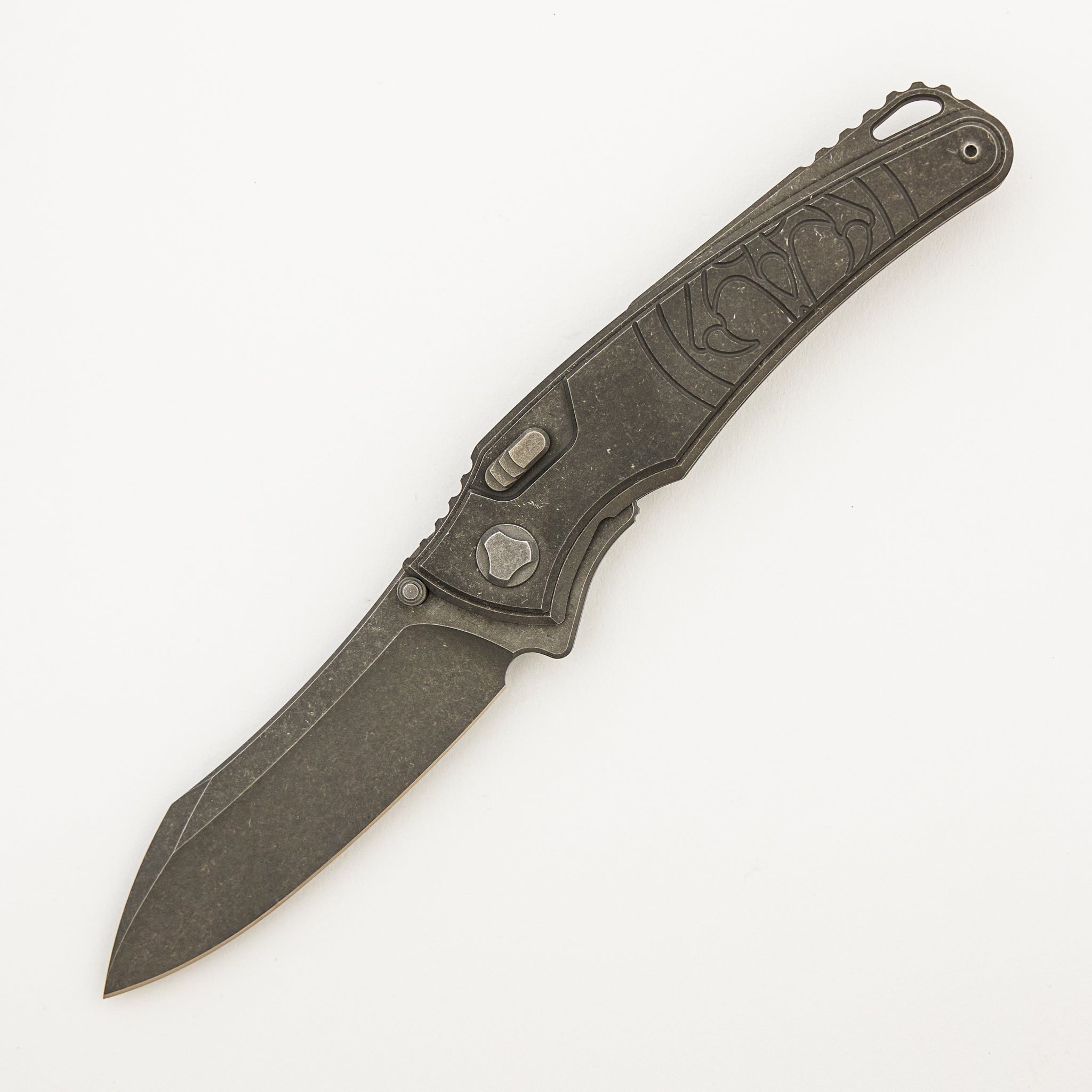 Talon 2025 - Stonewash Titanium Handle - M390 Blade