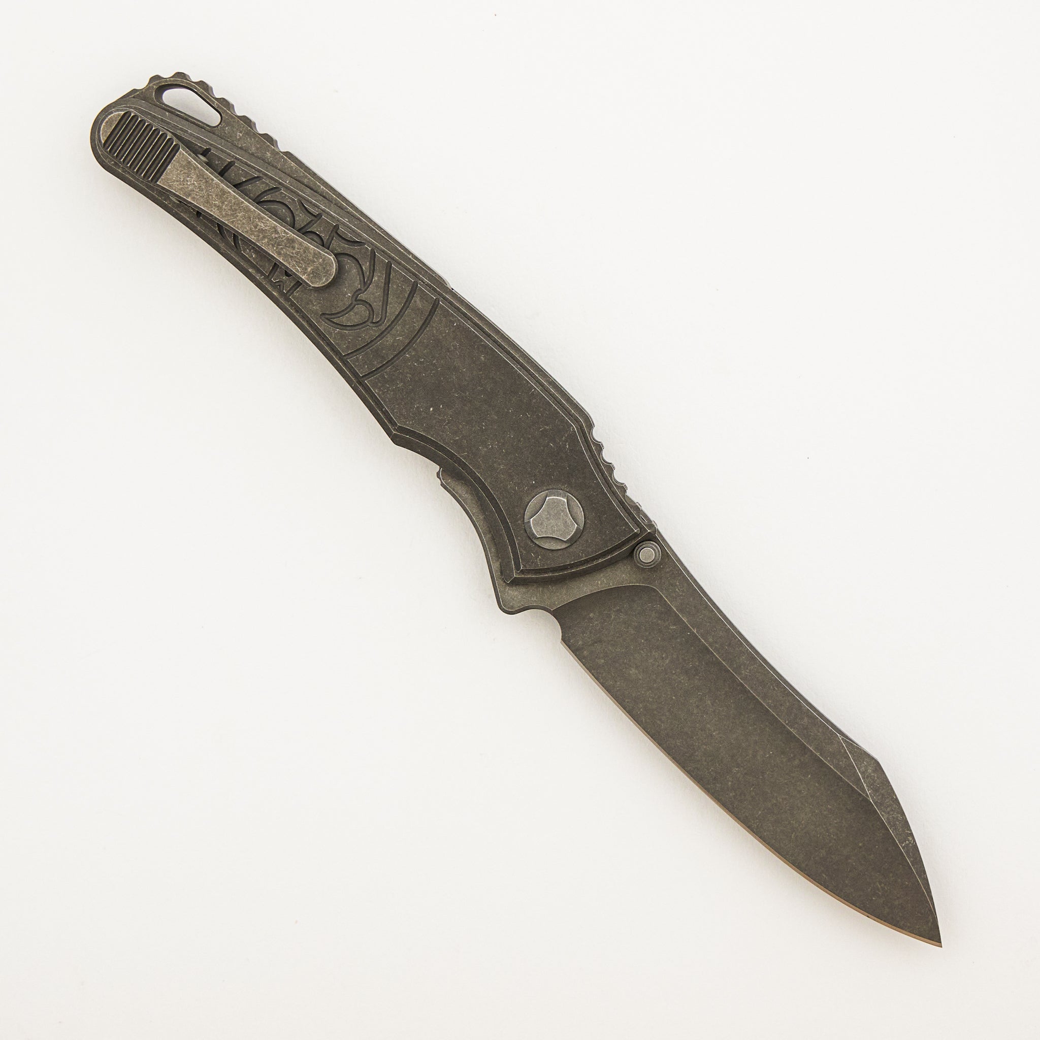 Talon 2025 - Stonewash Titanium Handle - M390 Blade