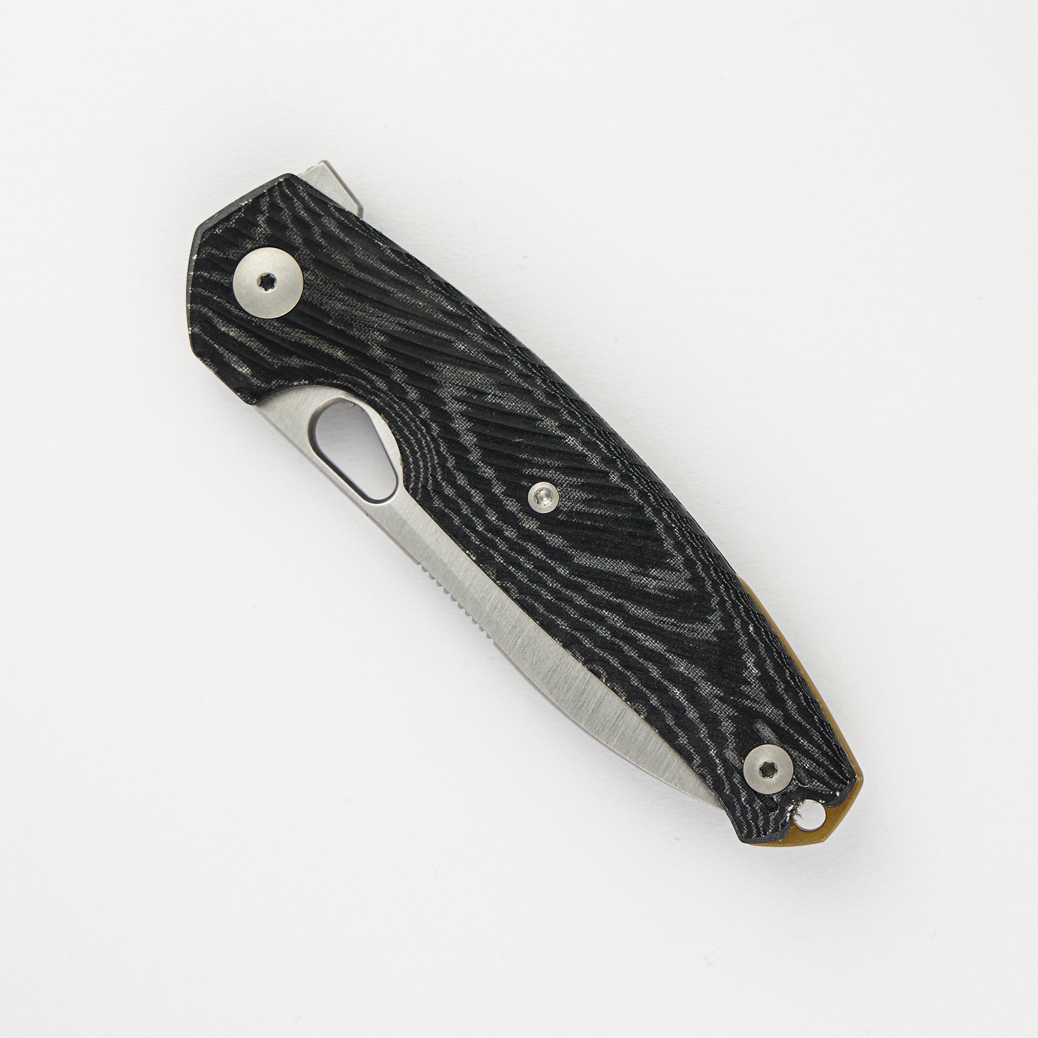 GiantMouse ACE JAGT - Black Canvas Micarta - Satin