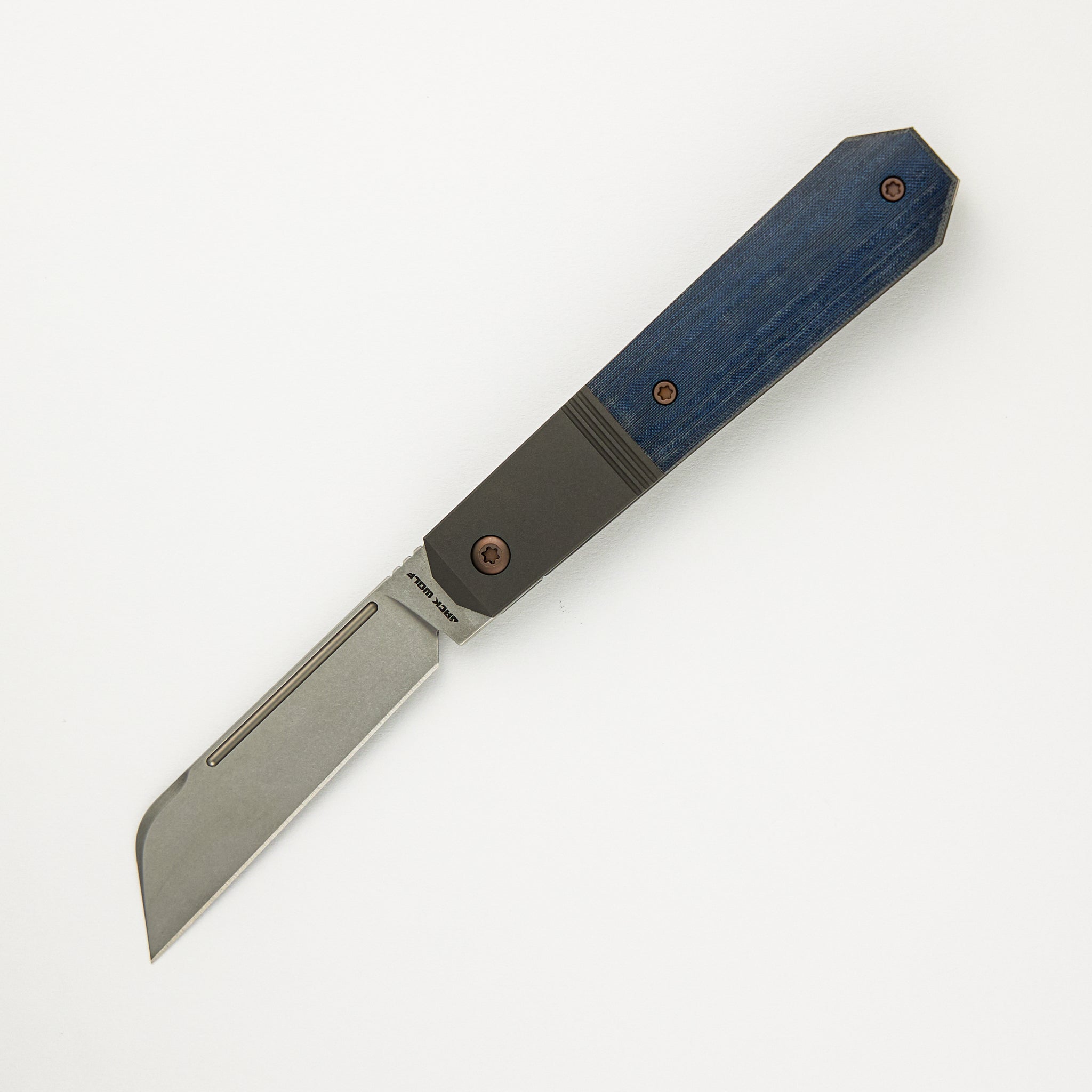 After Hours Jack - Blue Linen Micarta