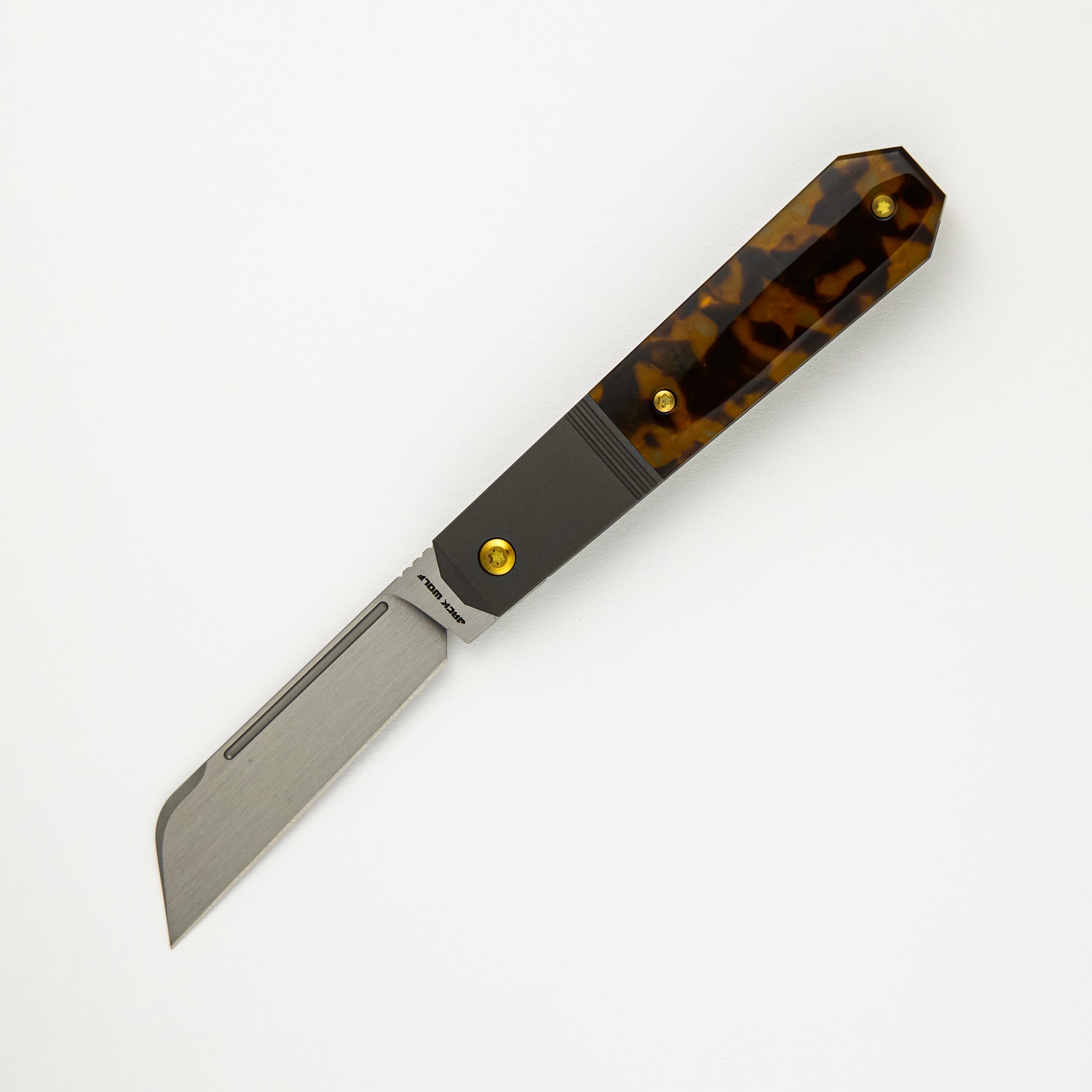 Jack Wolf Knives After Hours Jack - Kirinite Tortoise Shell