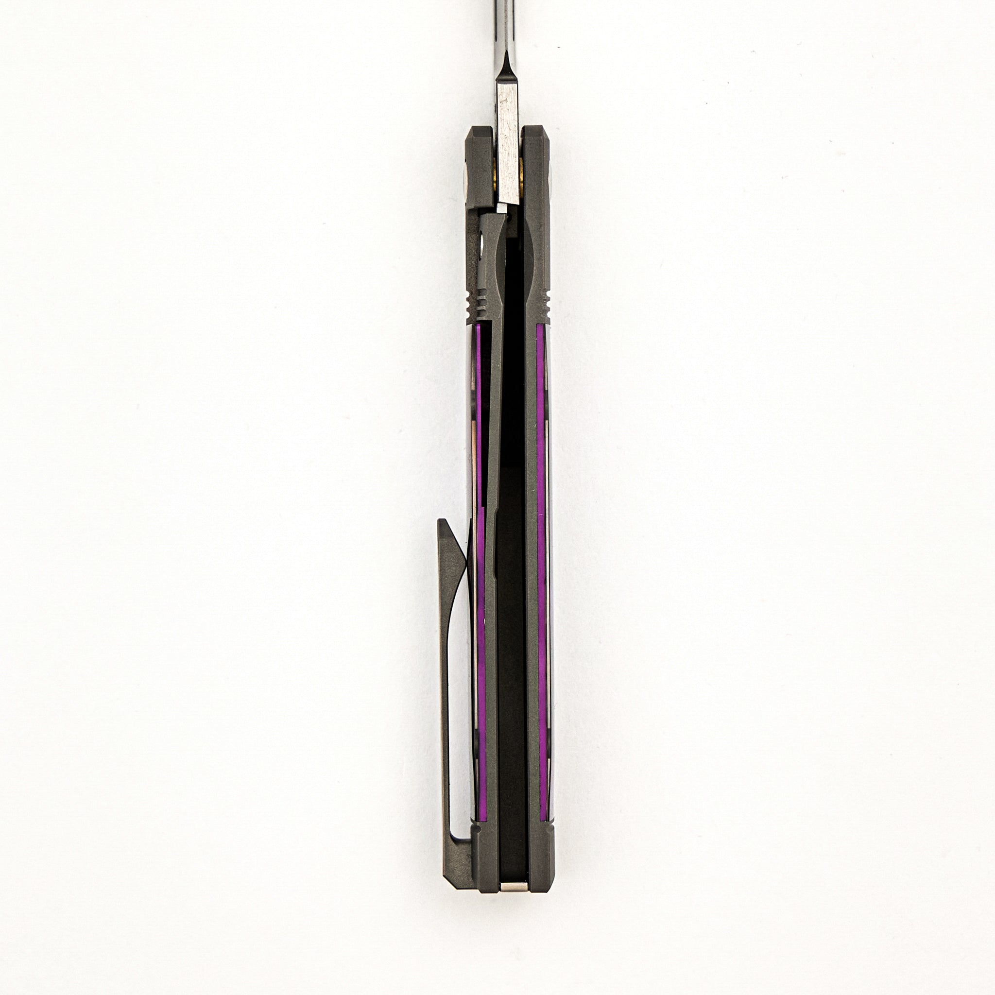 Feelbetter Jack - Purple Abalone - Belt Satin S90V Blade