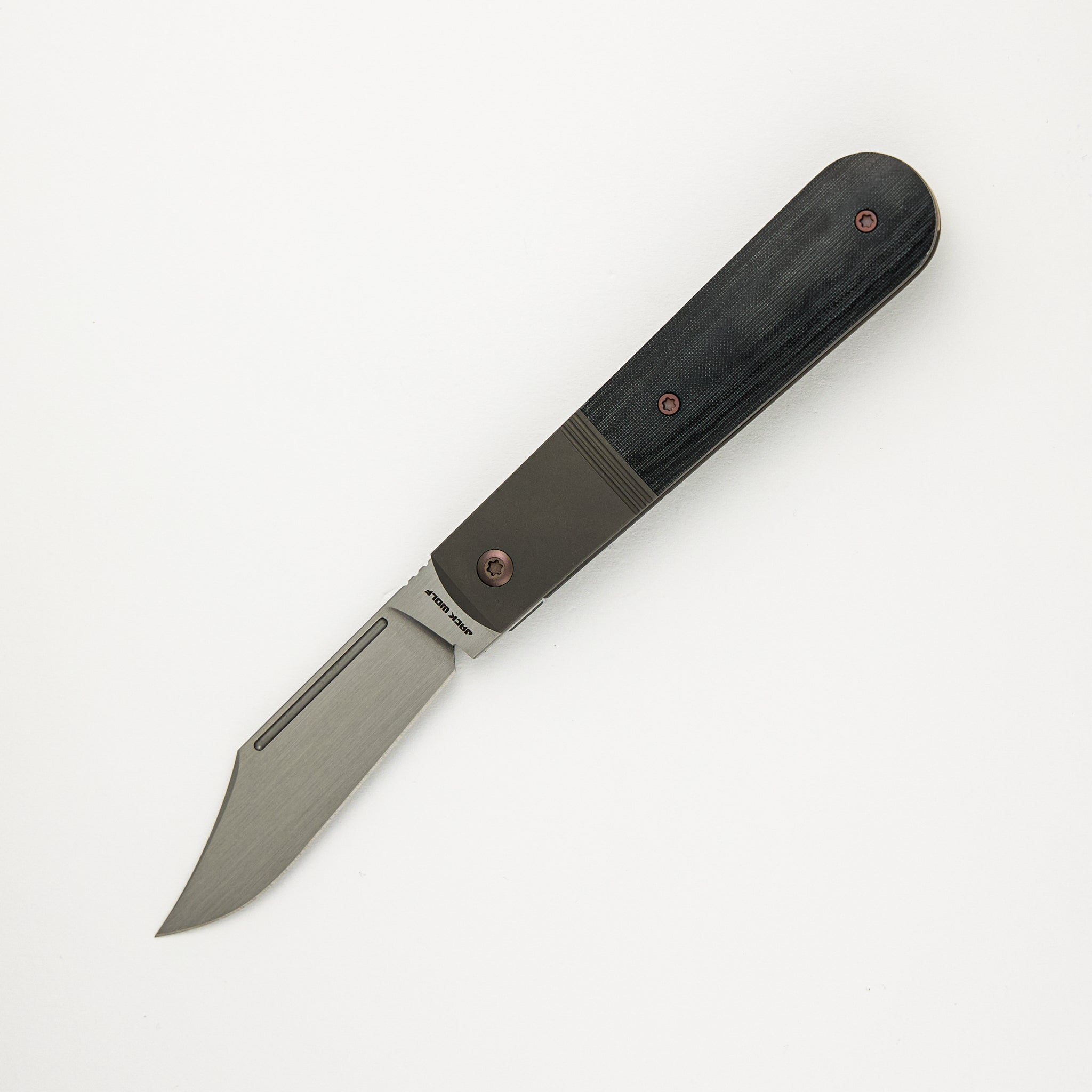 Jack Wolf Knives Primo Jack - Black Linen Micarta