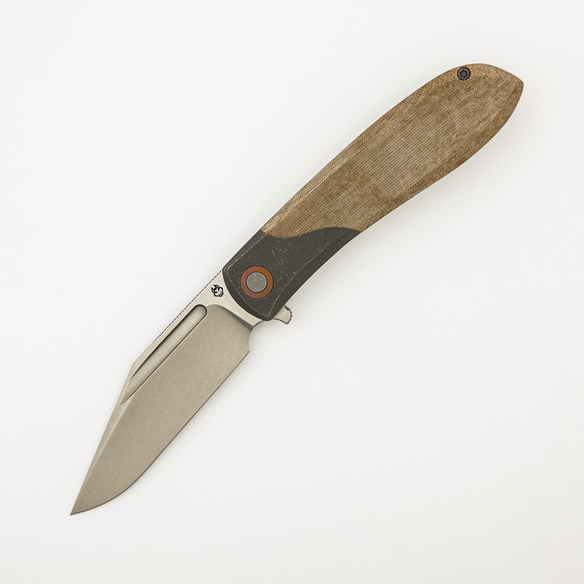 Scuffle - Green Linen Micarta - S90V Blade