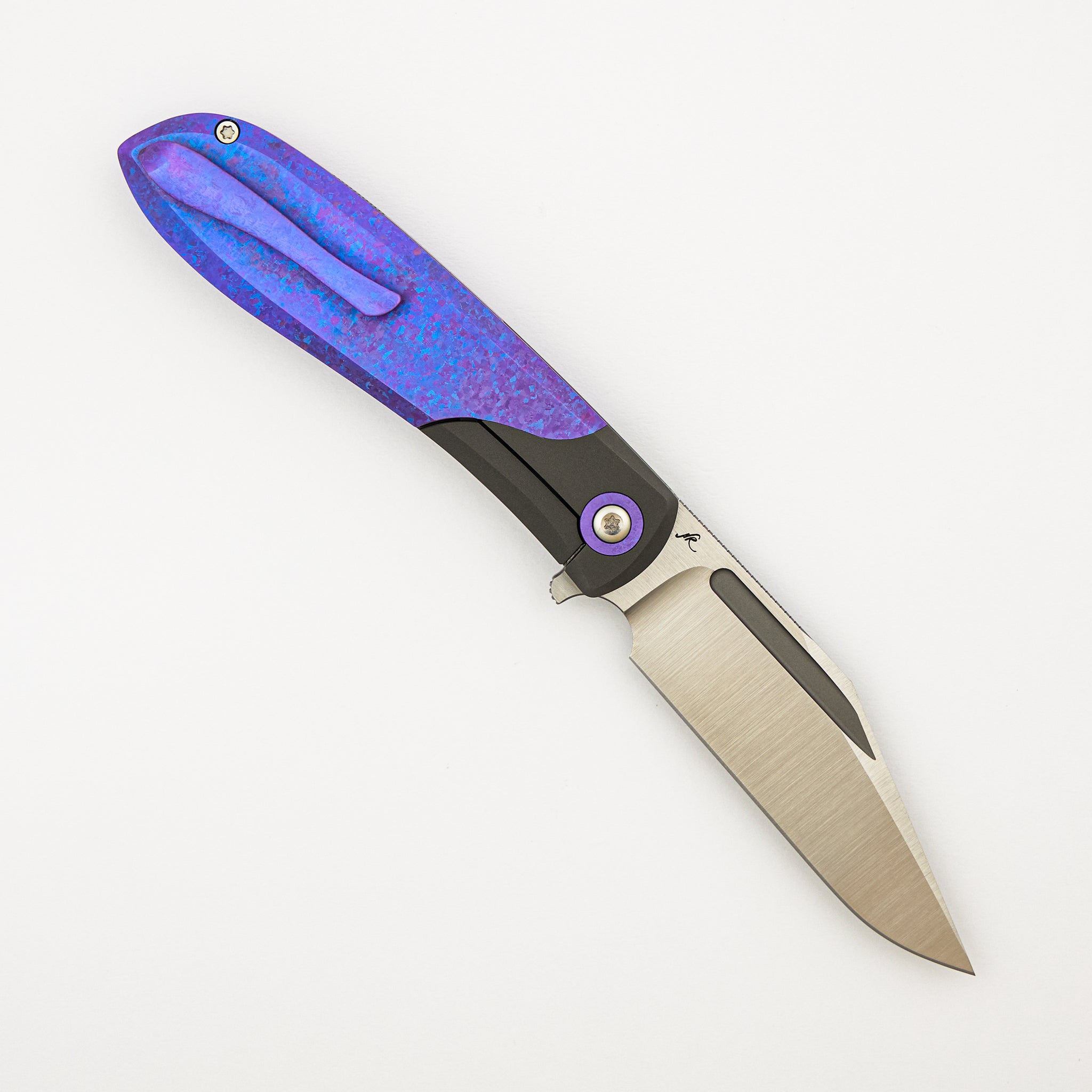Scuffle - Titanium Crystalized Blurple - S90V Blade