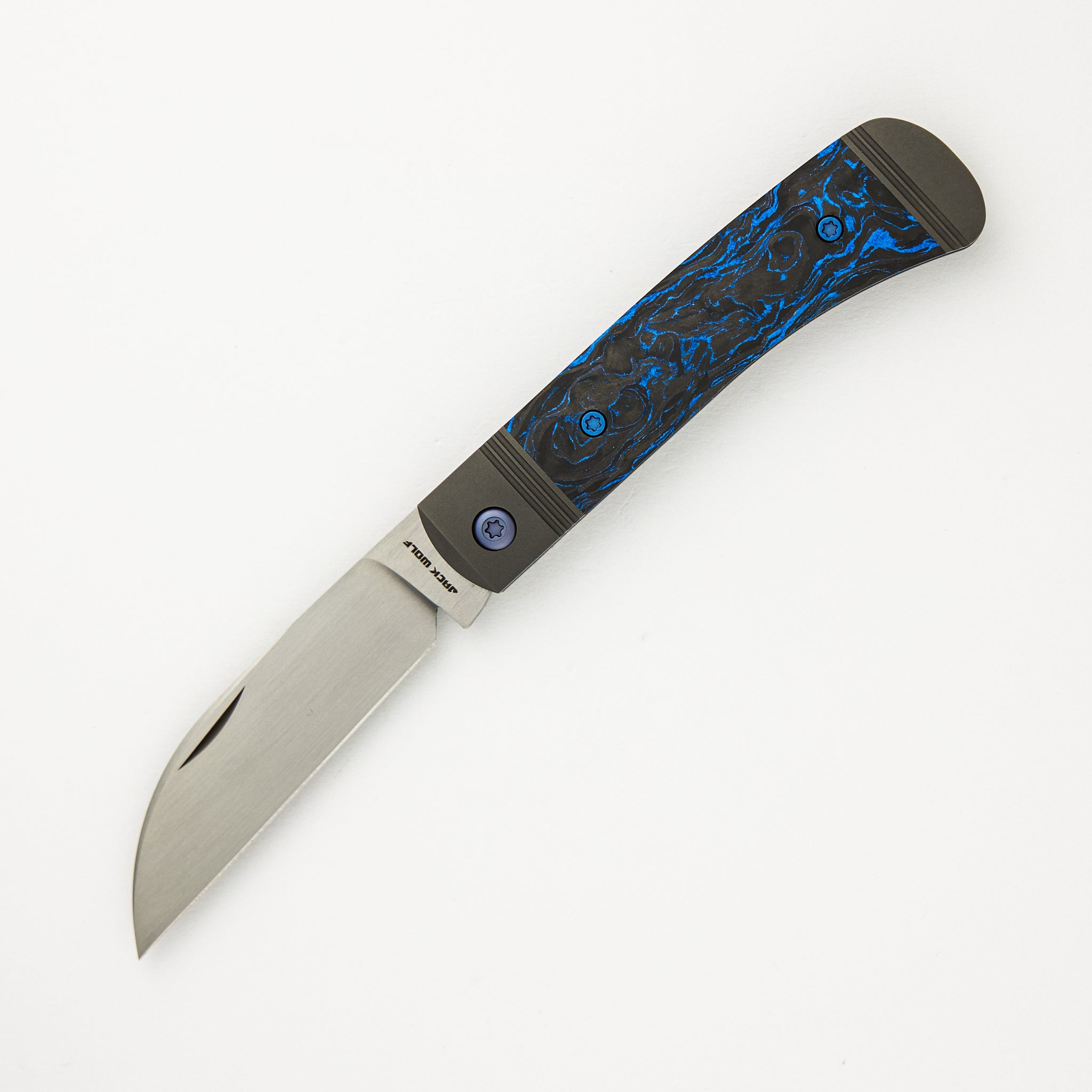 Venom Jack - Blue Marble Carbon Fiber Handle - S90V Blade