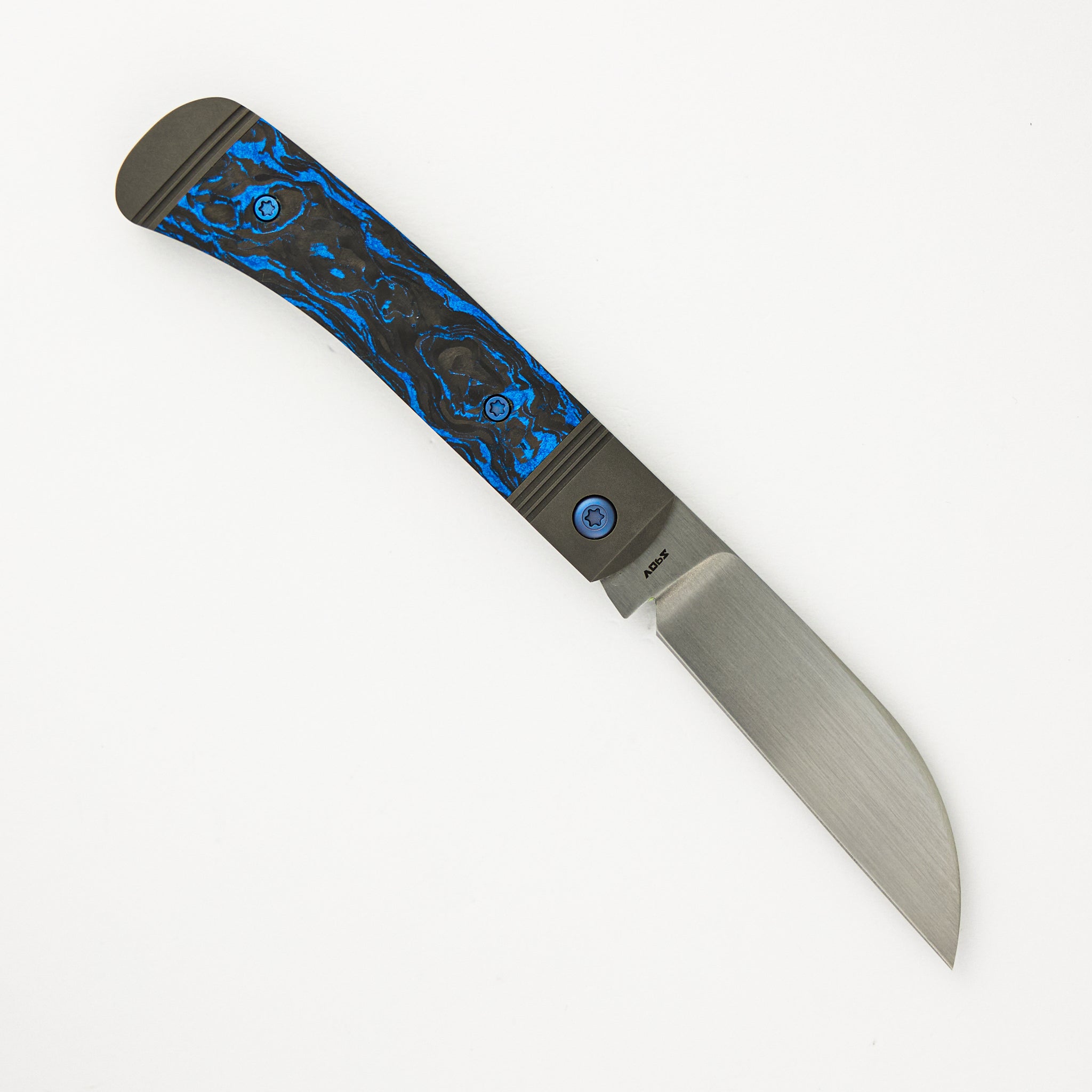 Venom Jack - Blue Marble Carbon Fiber Handle - S90V Blade