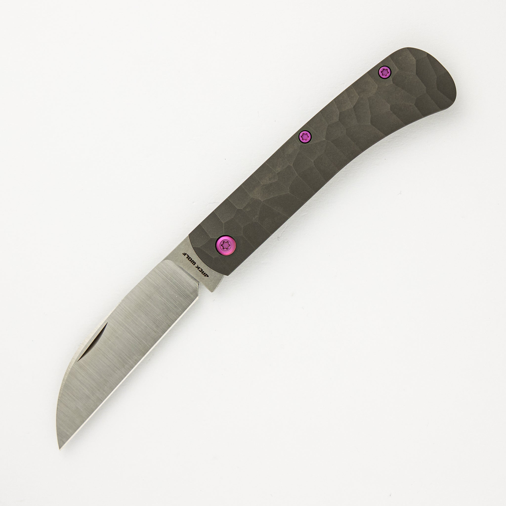 Venom Jack - Titanium Rock Pattern Handle - S90V Blade