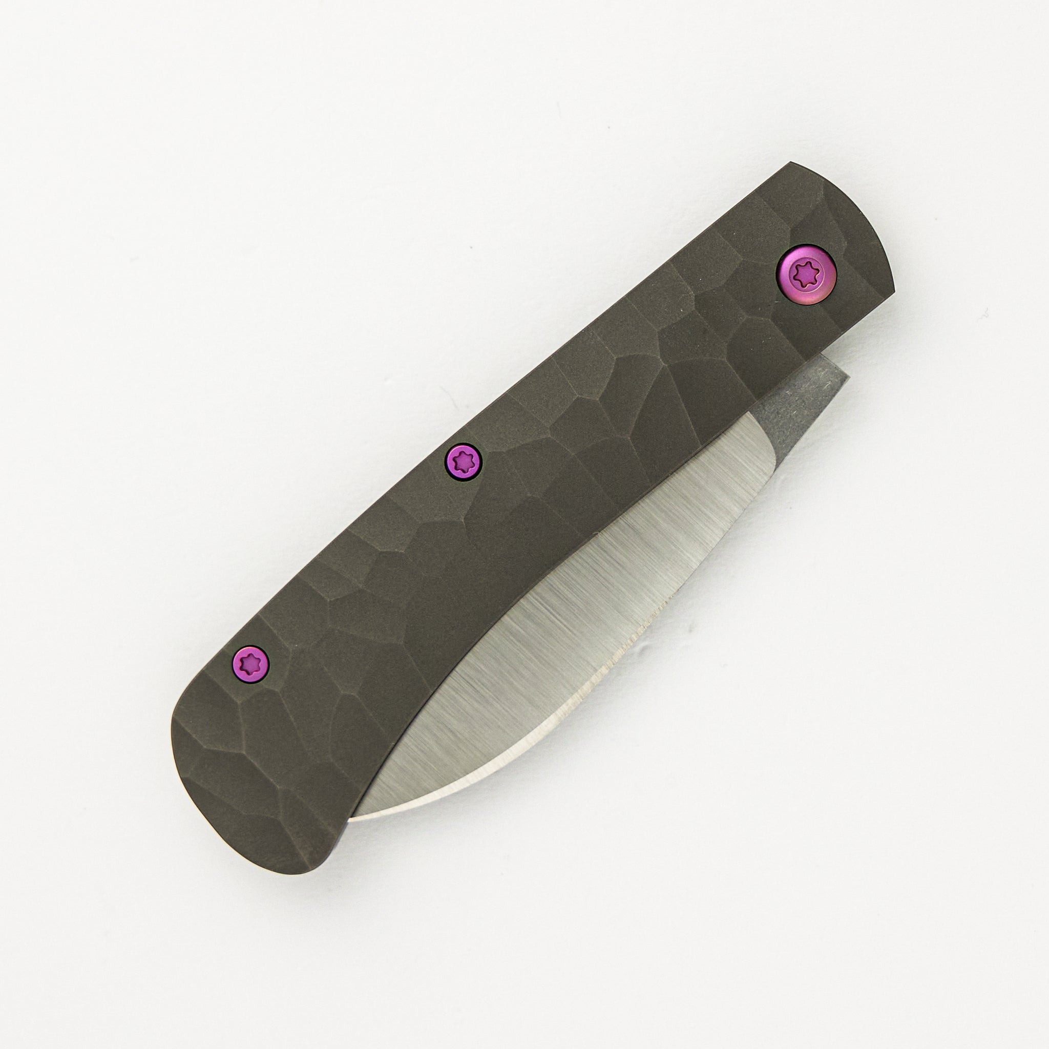 Jack Wolf Knives Venom Jack - Titanium Rock Pattern Handle - S90V Blade