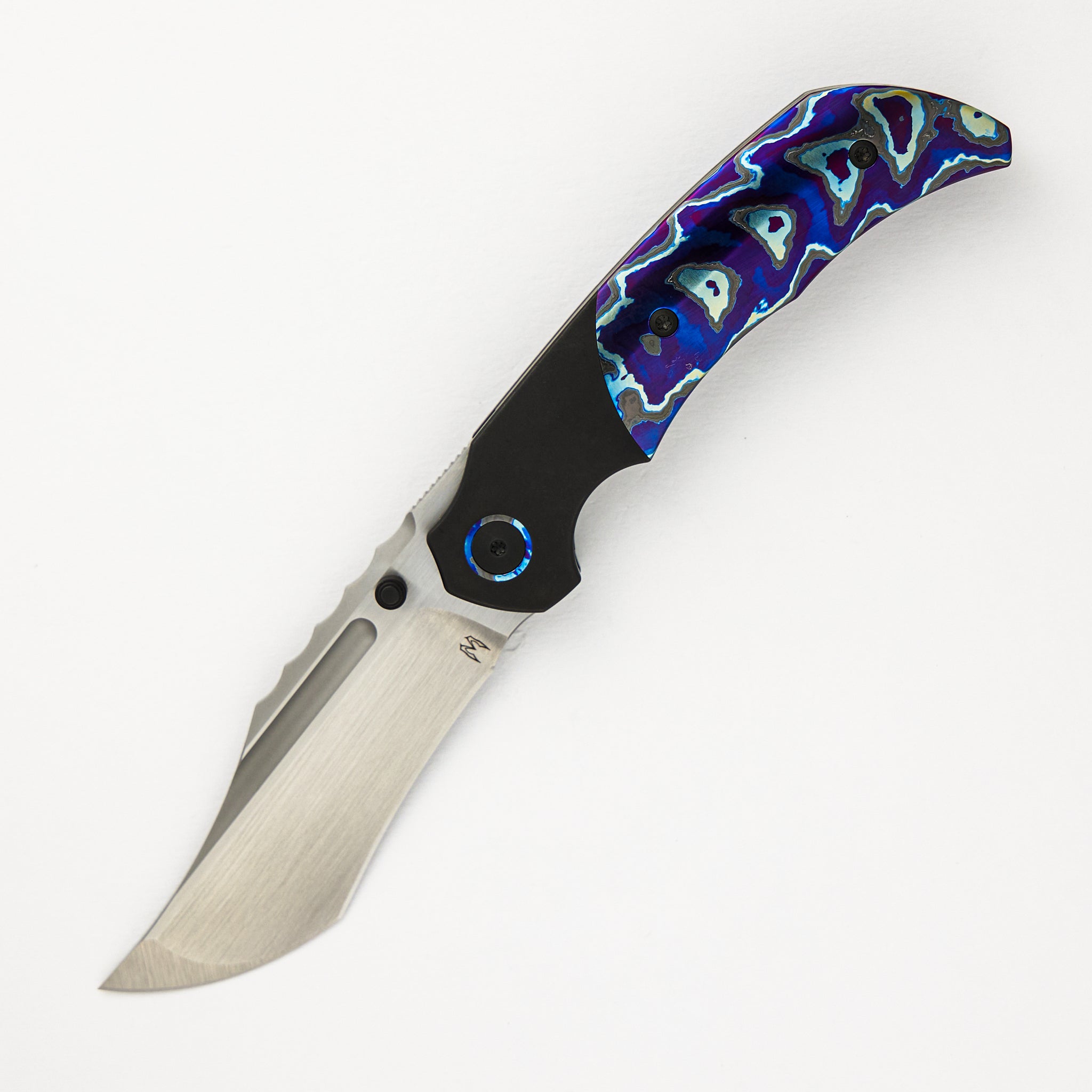 Mini Ultimatum - Hand Rub MagnaCut Blade Grind No. 1 - ZircuTi/Black PVD Titanium