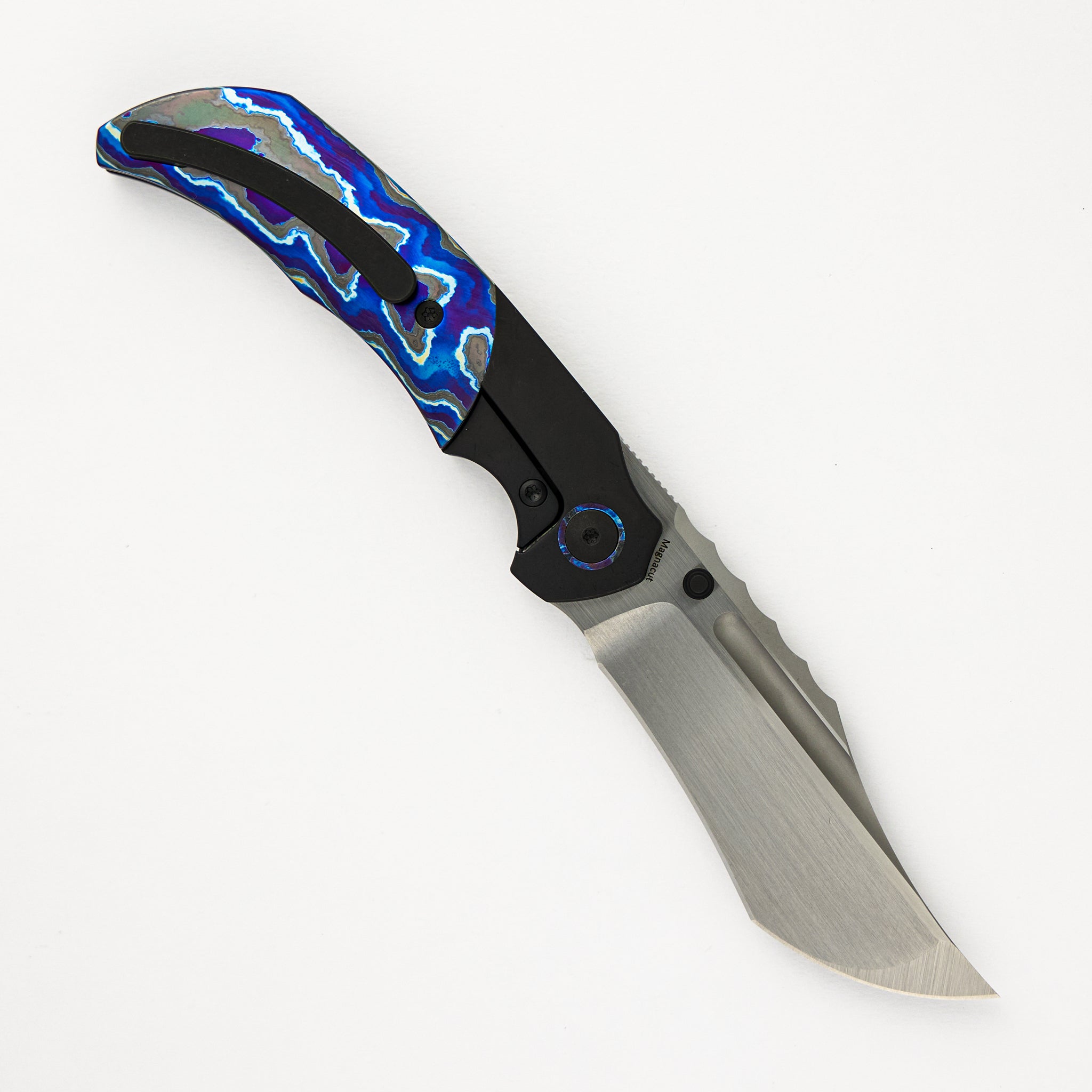 Mini Ultimatum - Hand Rub MagnaCut Blade Grind No. 1 - ZircuTi/Black PVD Titanium