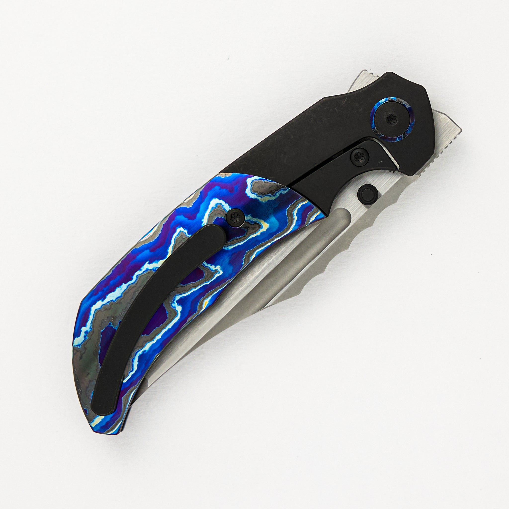 Mini Ultimatum - Hand Rub MagnaCut Blade Grind No. 1 - ZircuTi/Black PVD Titanium