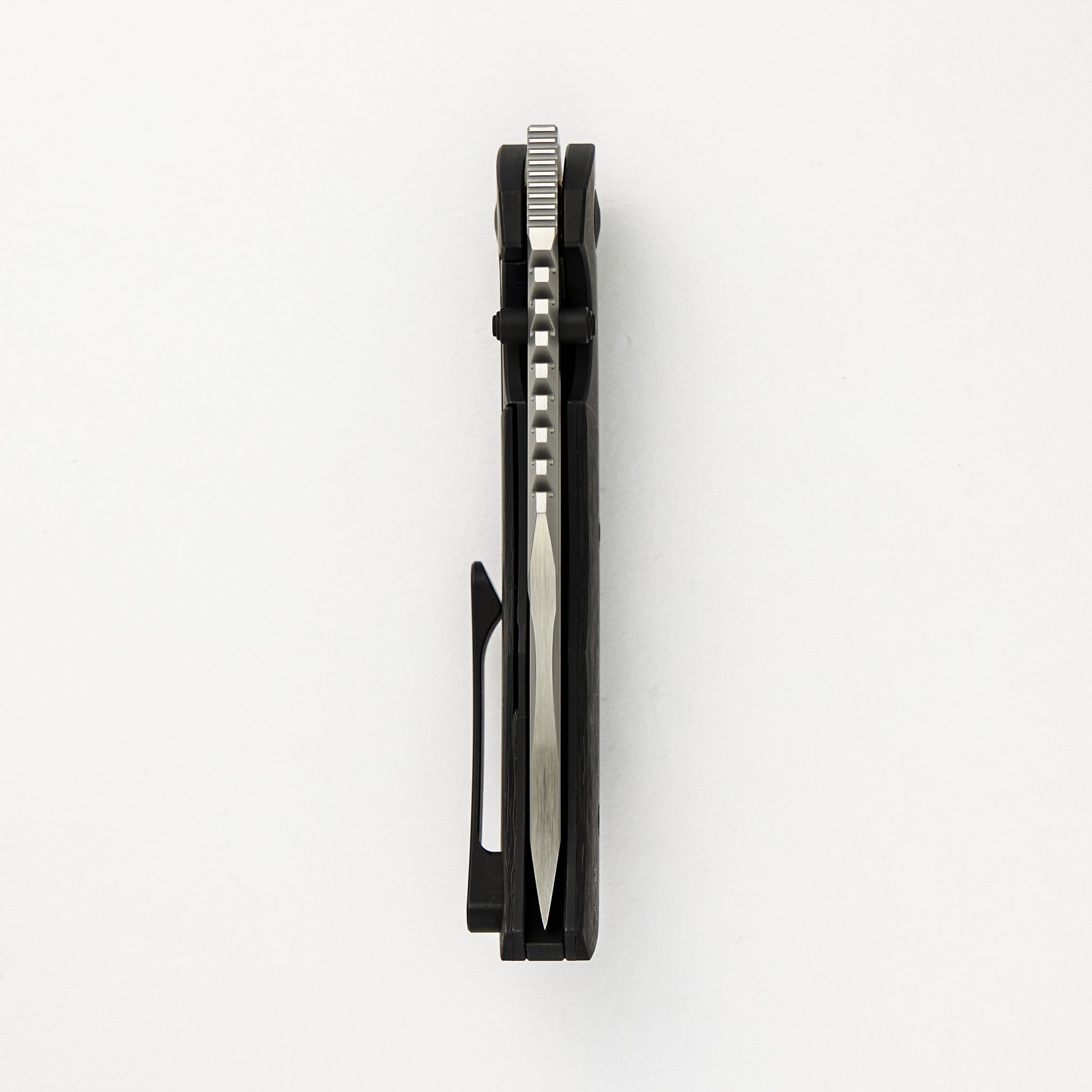 Mini Ultimatum - Hand Rub MagnaCut Blade Grind No. 2 - Black TechnoCarbo/Black PVD Titanium