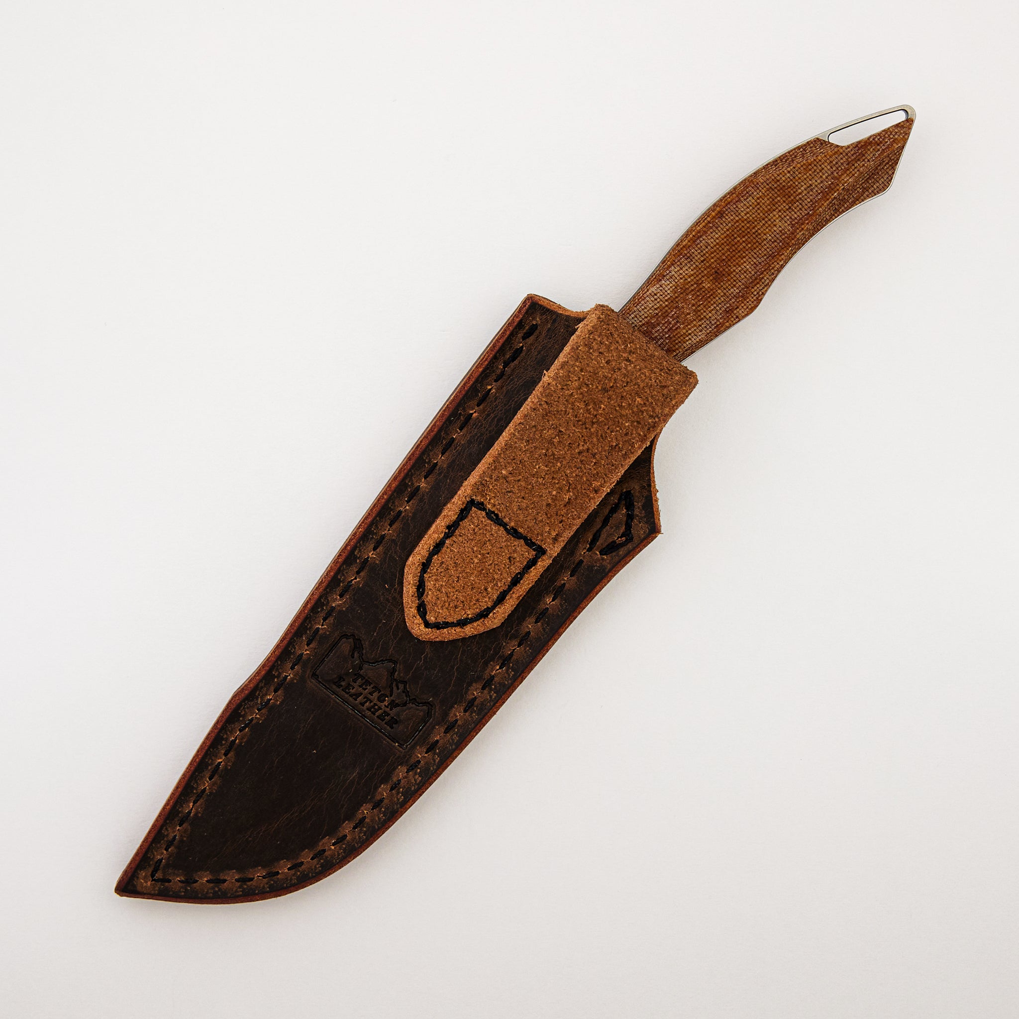 Helo - Tan Micarta Handle - Stonewashed MagnaCut Blade