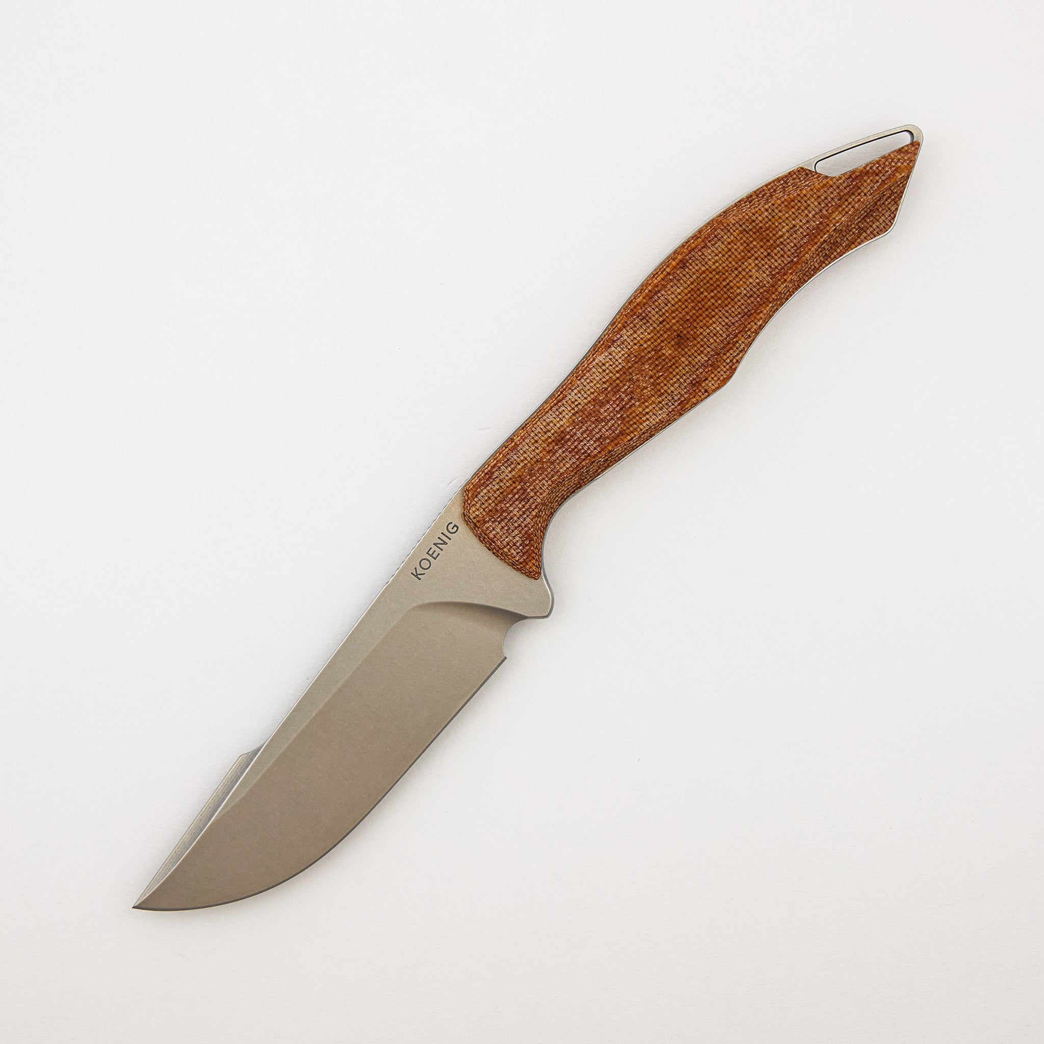 Helo - Tan Micarta Handle - Stonewashed MagnaCut Blade