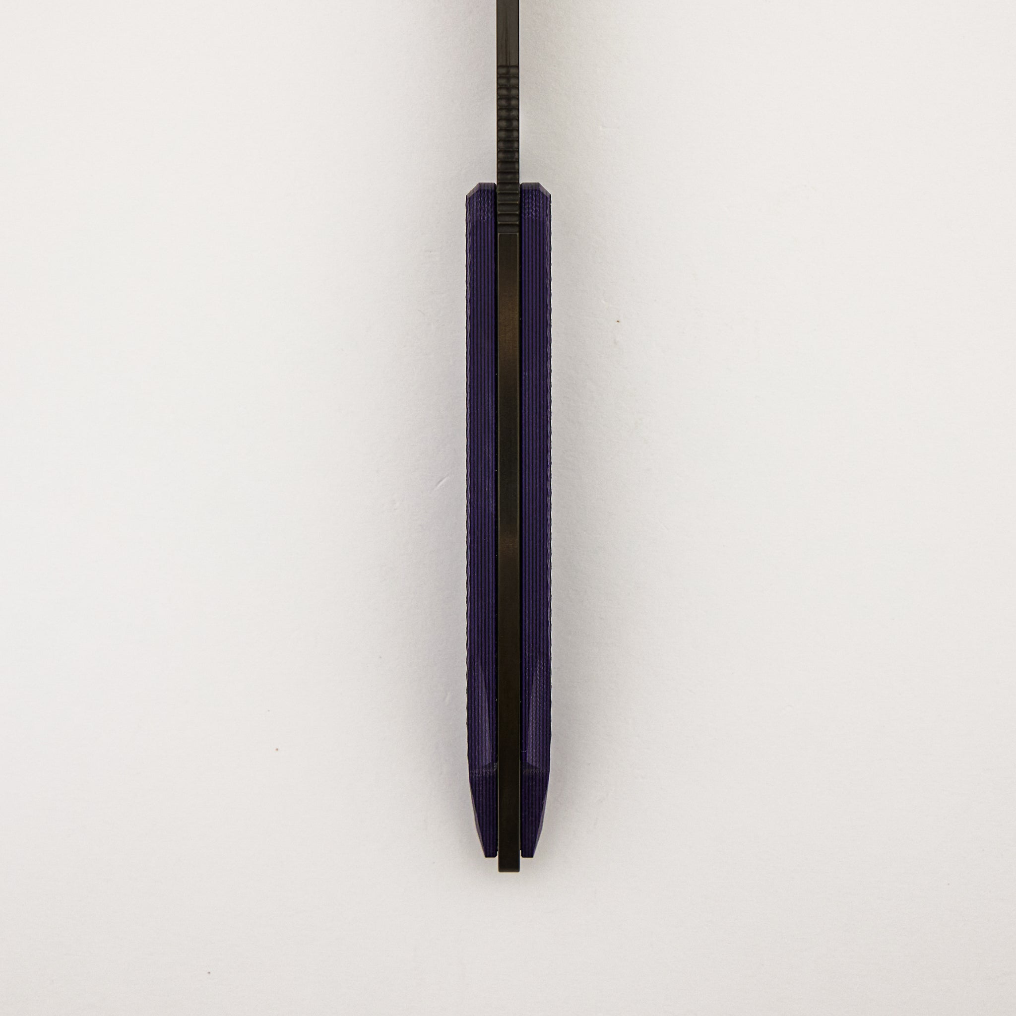 Helo - Black and Purple G10 Handle - Raw DLC MagnaCut Blade