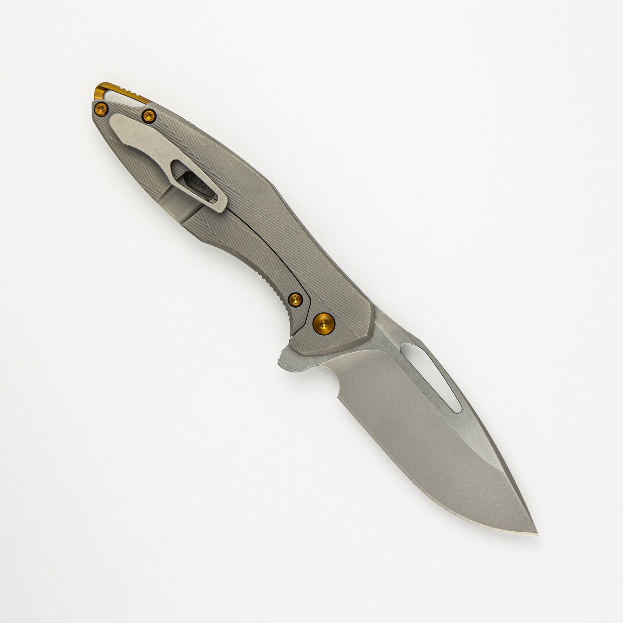 Mini Arius - Patterned - Titanium Handle - M390 Blade