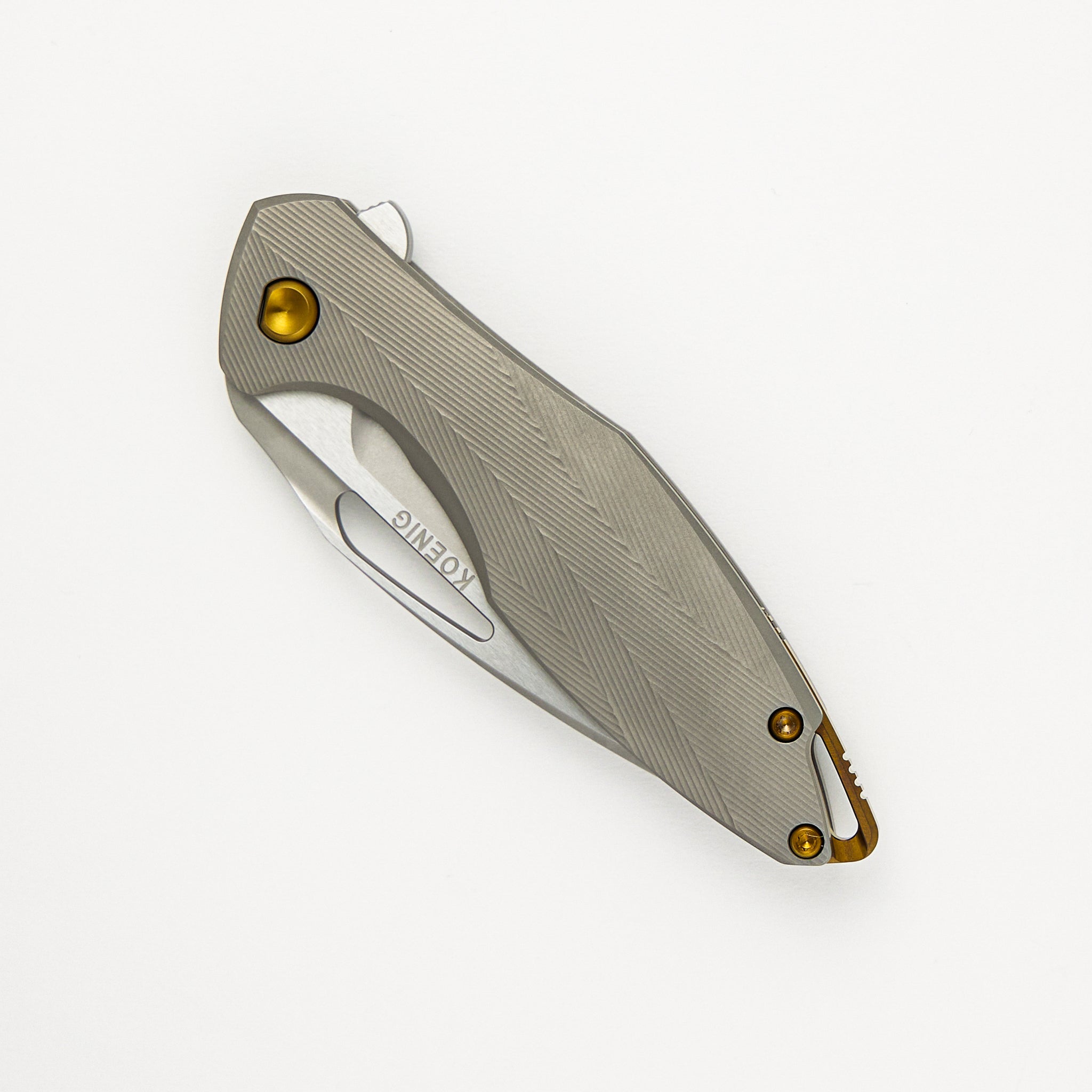 Mini Arius - Patterned - Titanium Handle - M390 Blade