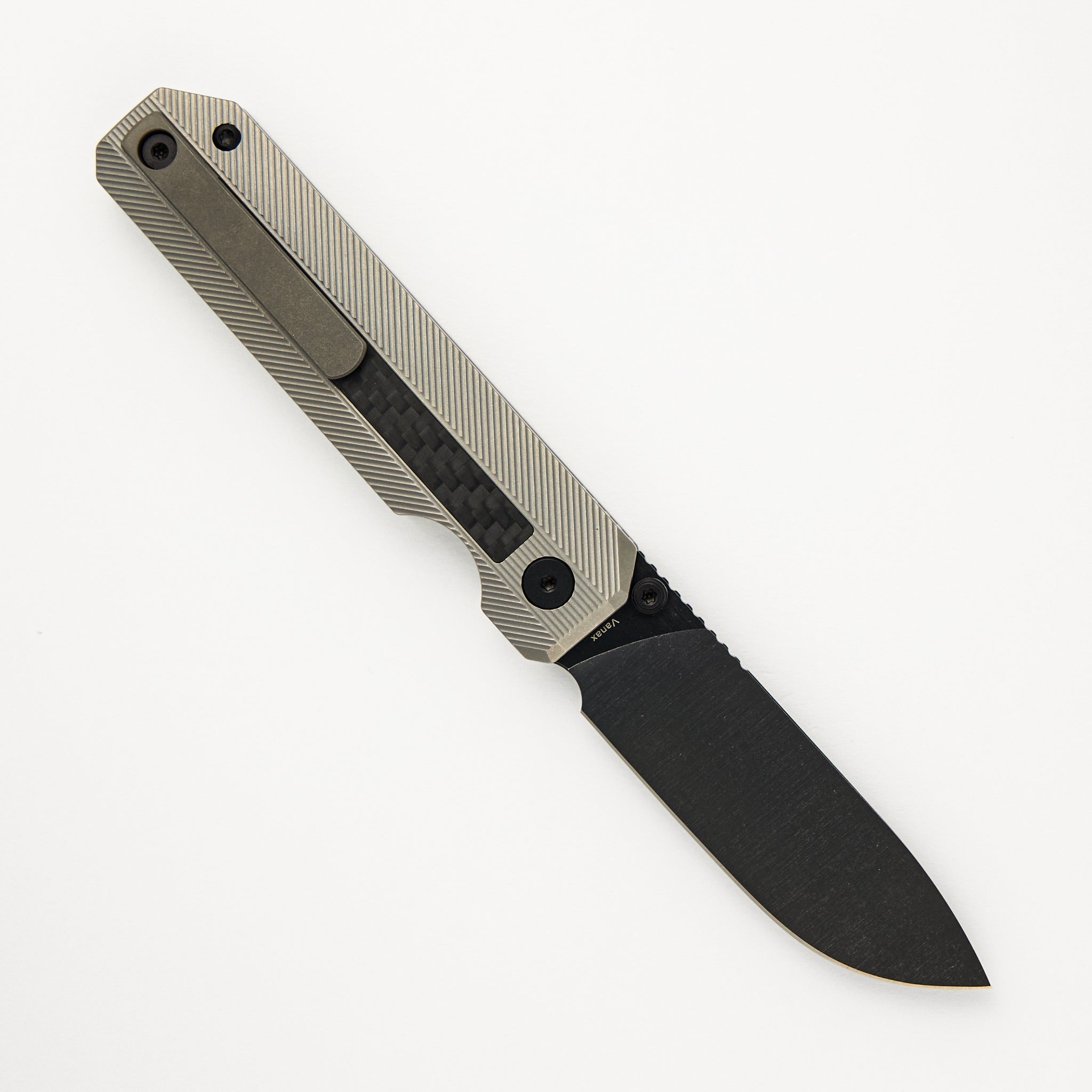 Knife Standards RR3 - Classic Stonemilled - DLC Belt Satin Vanax SuperClean Blade - Milled Clip