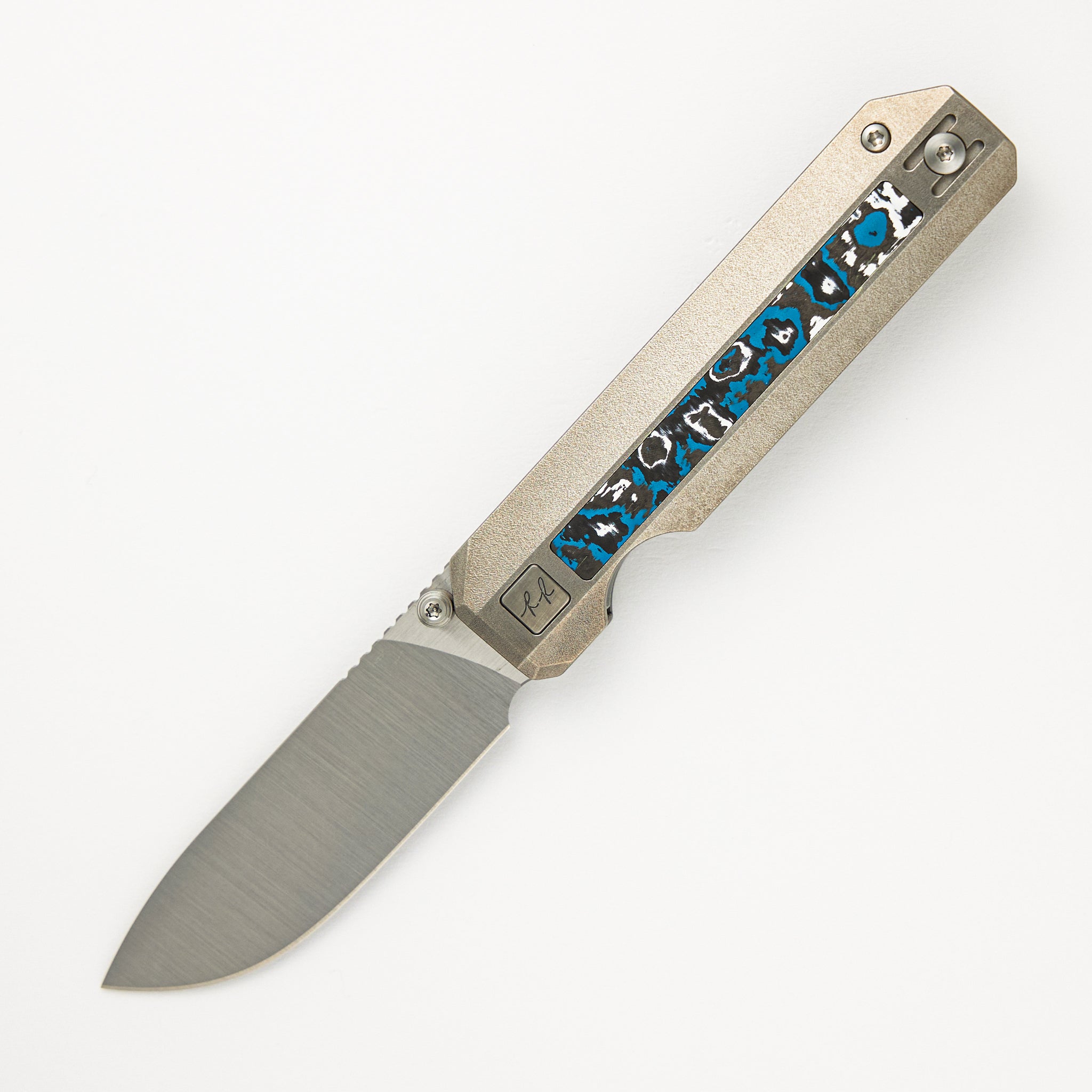 Knife Standards RR3 - Frosty - Belt Satin Vanax SuperClean Blade - Milled Clip