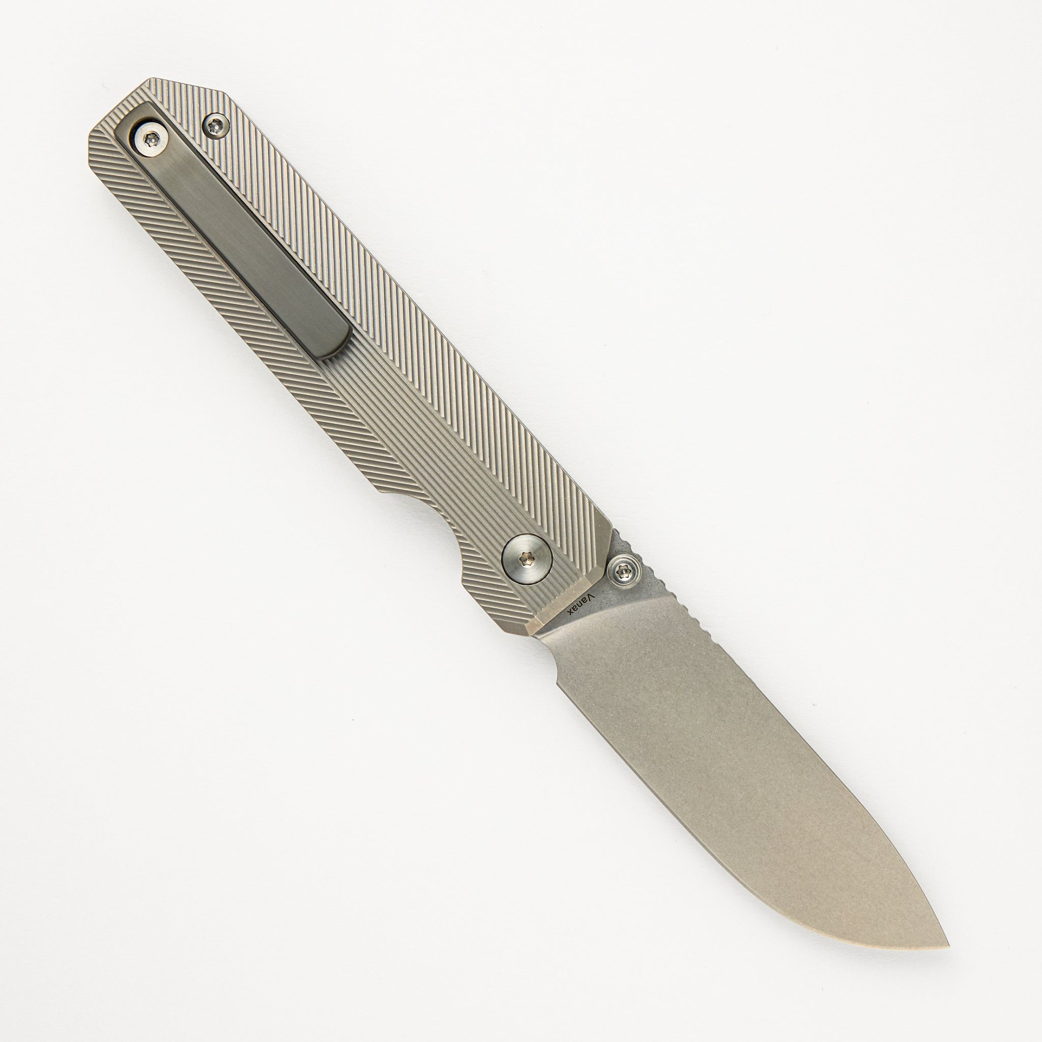 Knife Standards RR3 - Stonemilled - Stonewashed Vanax SuperClean Blade - Zirconium Clip