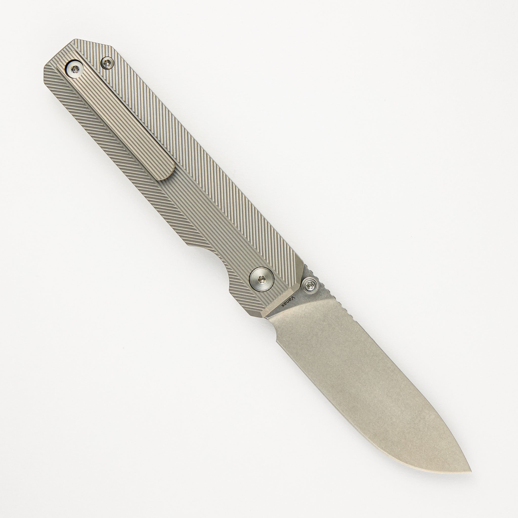 Knife Standards RR3 - Stonemilled - Stonewashed Vanax SuperClean Blade - Milled Clip