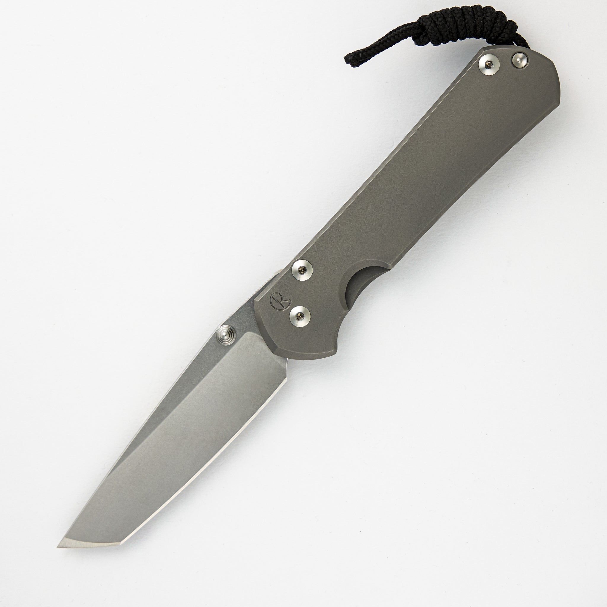 Chris Reeve Large Sebenza 31 - Tanto CPM MagnaCut Blade - Glass Blasted - Silver Double Lugs