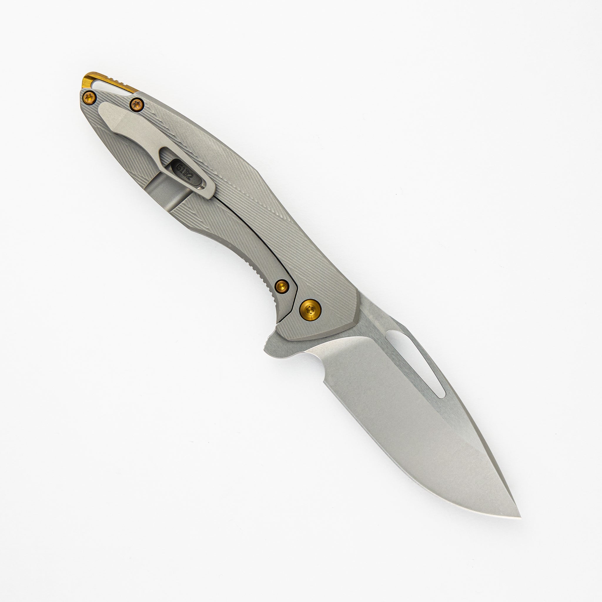 Koenig Mini Arius - Patterned - Titanium Handle - M390 Blade