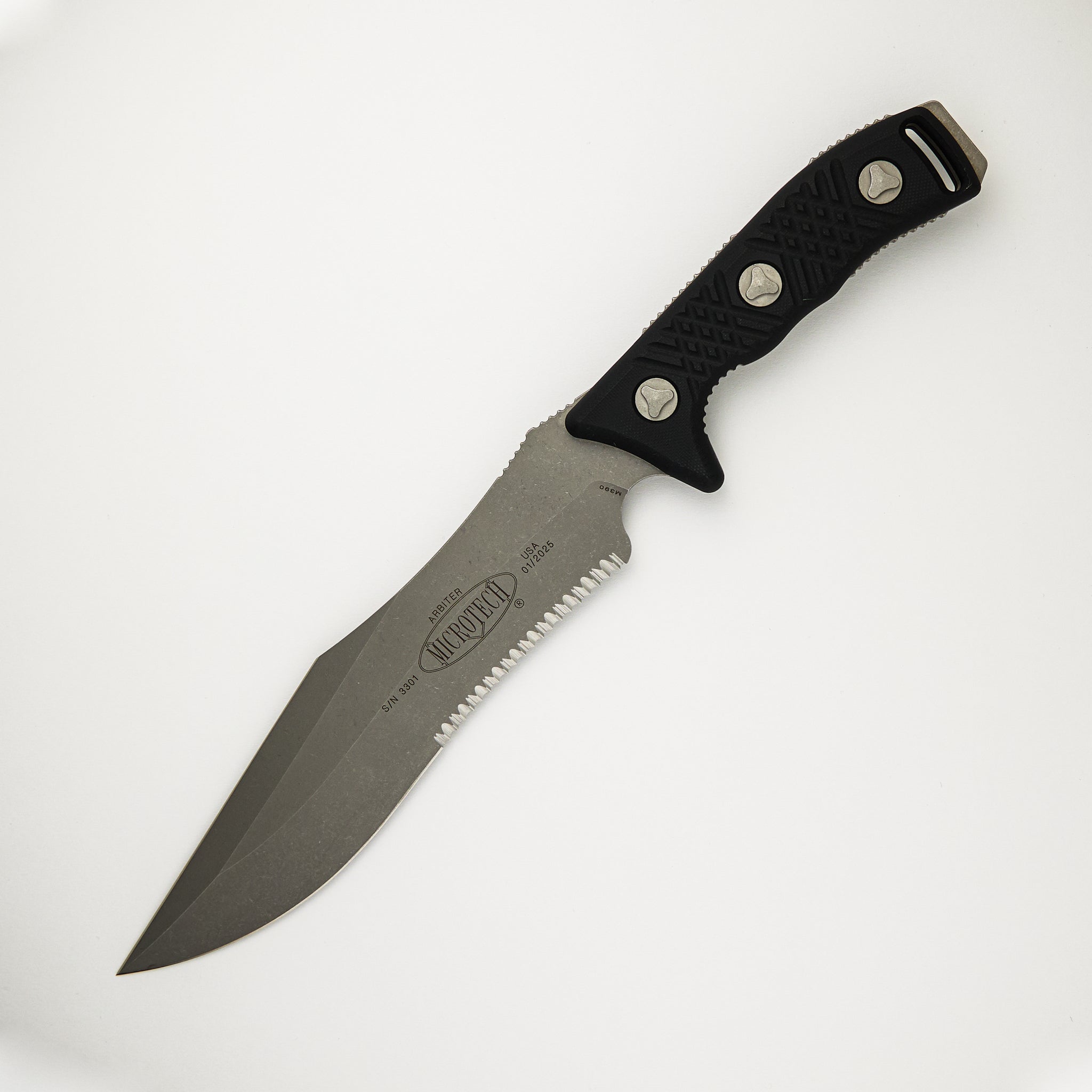 Microtech Arbiter Apocalyptic Partial Serrated 104-11 AP