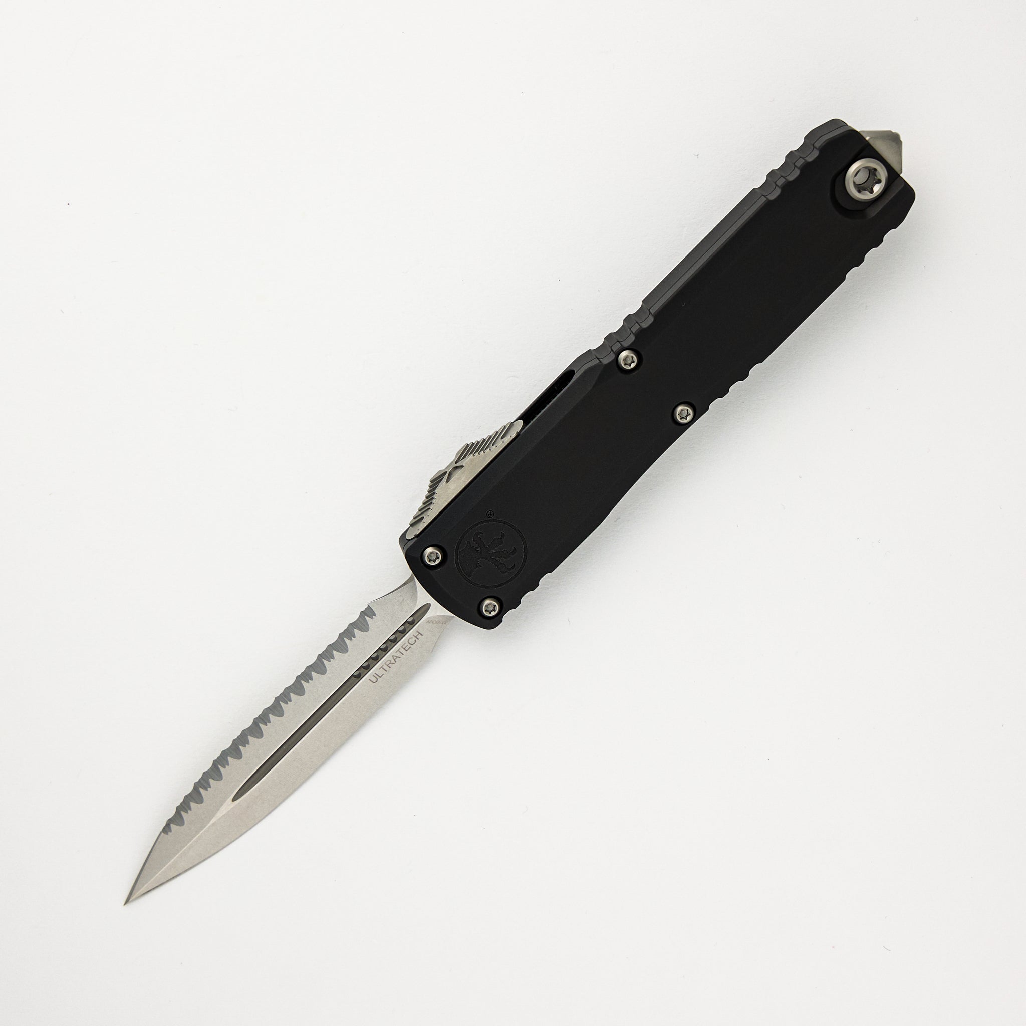 Microtech Ultratech ZBT D/E Stonewash Full Serrated 1122-12