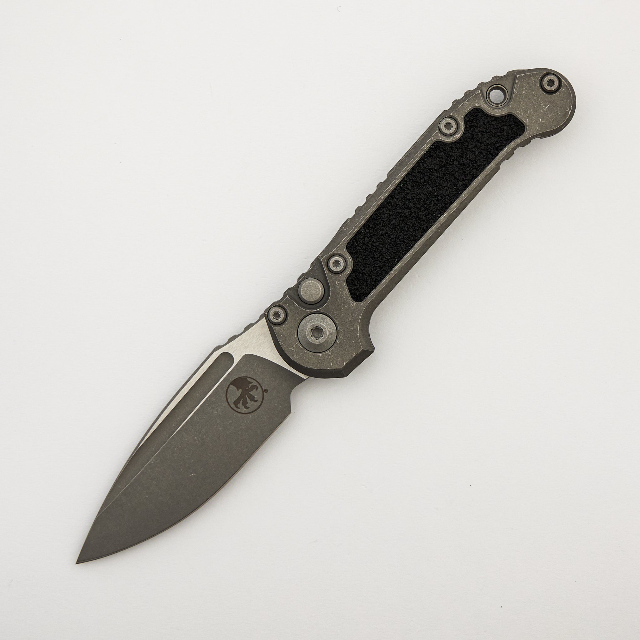 "Marfione Select" L.U.D.T. Clip Point Apocalyptic Finish Titanium W/ Textured Inlay 1135-10APMS2
