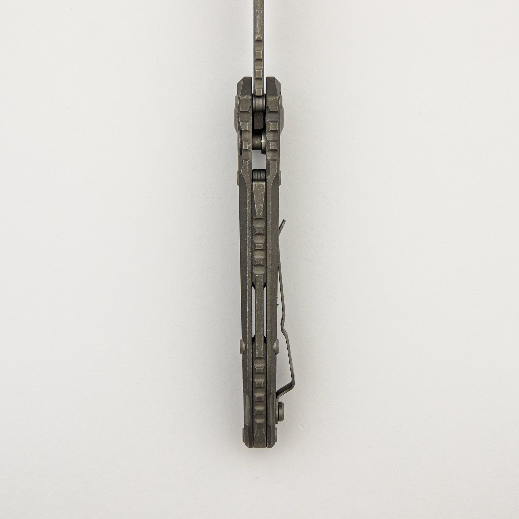 "Marfione Select" L.U.D.T. Clip Point Apocalyptic Finish Titanium W/ Textured Inlay 1135-10APMS2