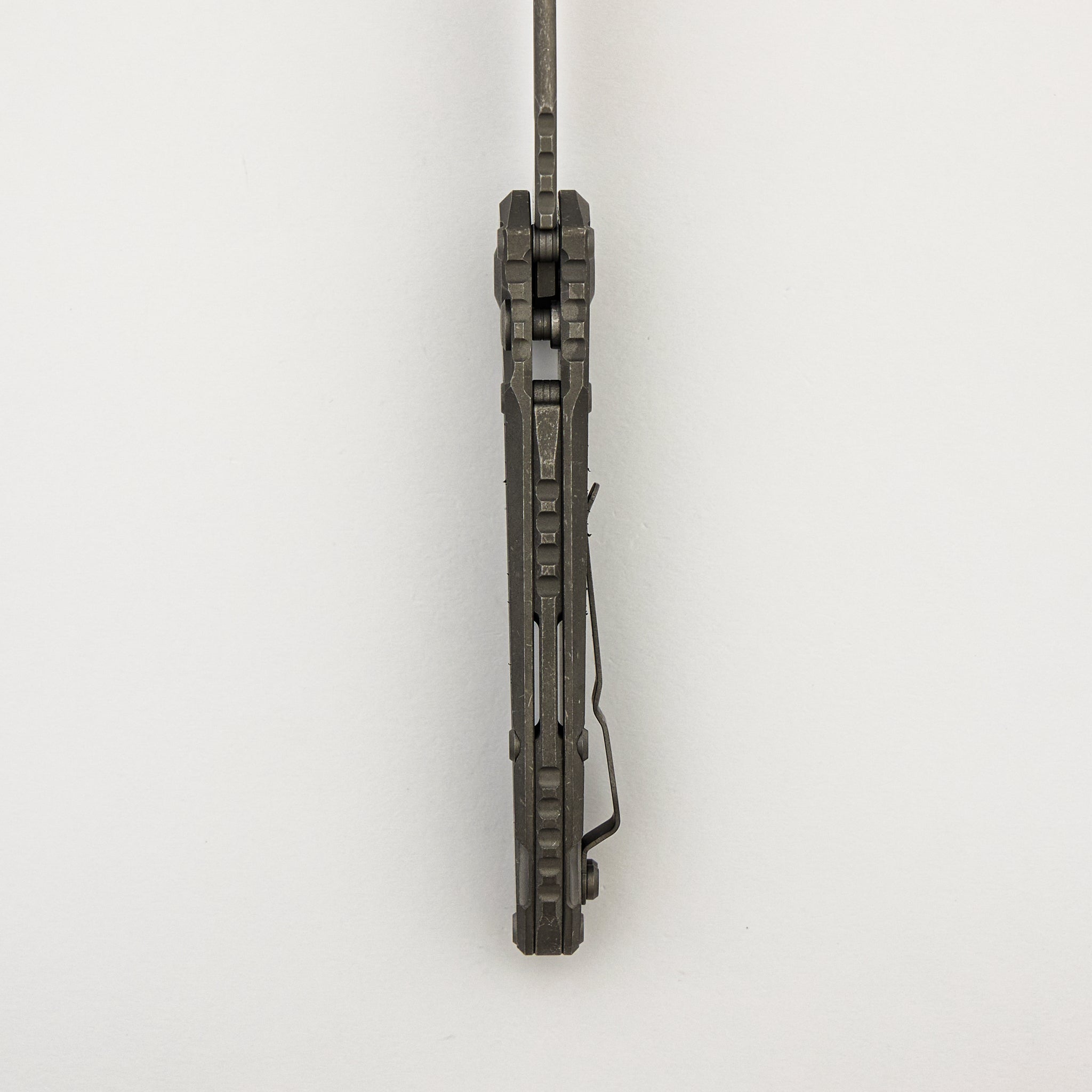 "Marfione Select" L.U.D.T. T/E Apocalyptic Finish Titanium W/ Textured Inlay 1136-10APMS2