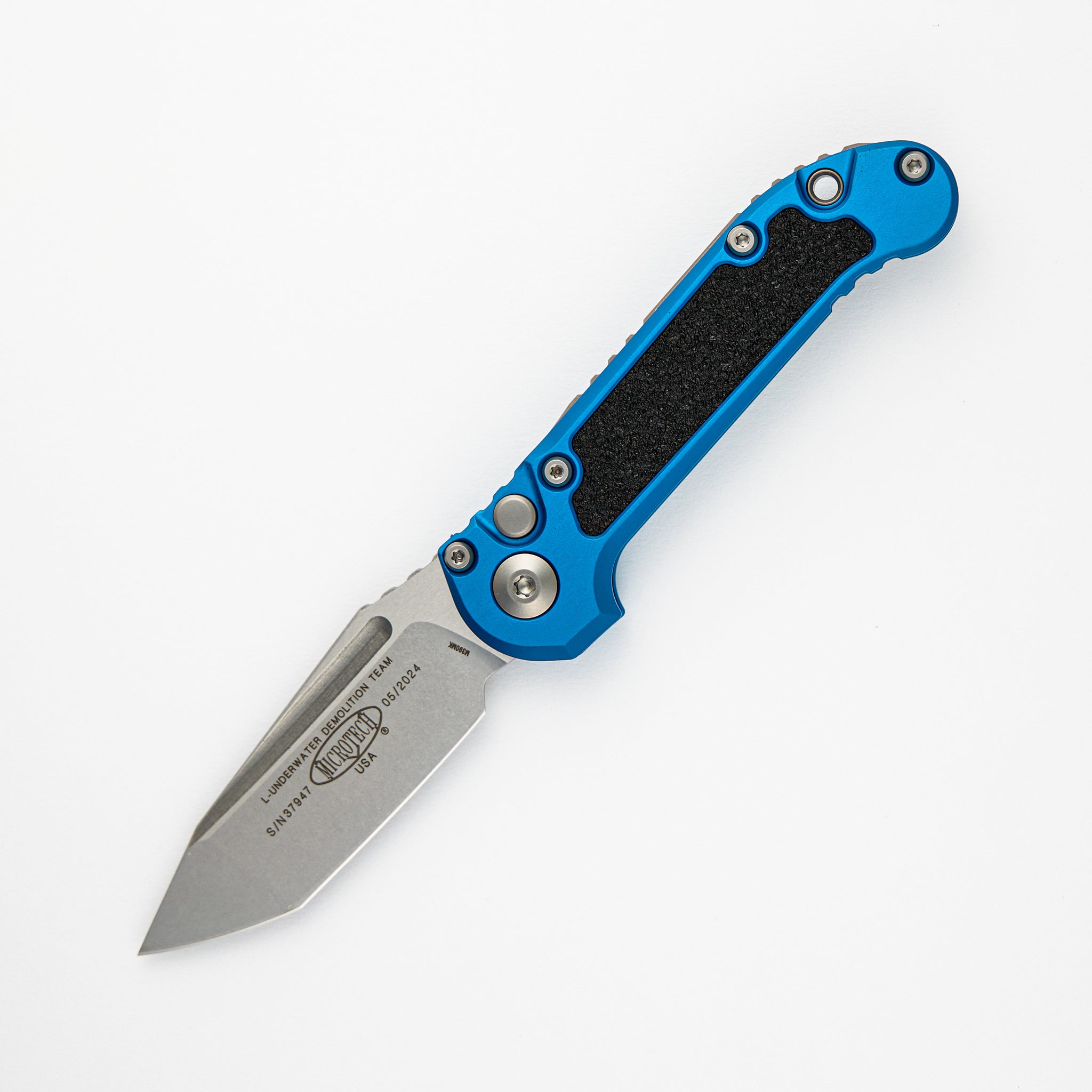 Microtech L.U.D.T. T/E Gen III Blue Stonewash Standard 1136-10 BL