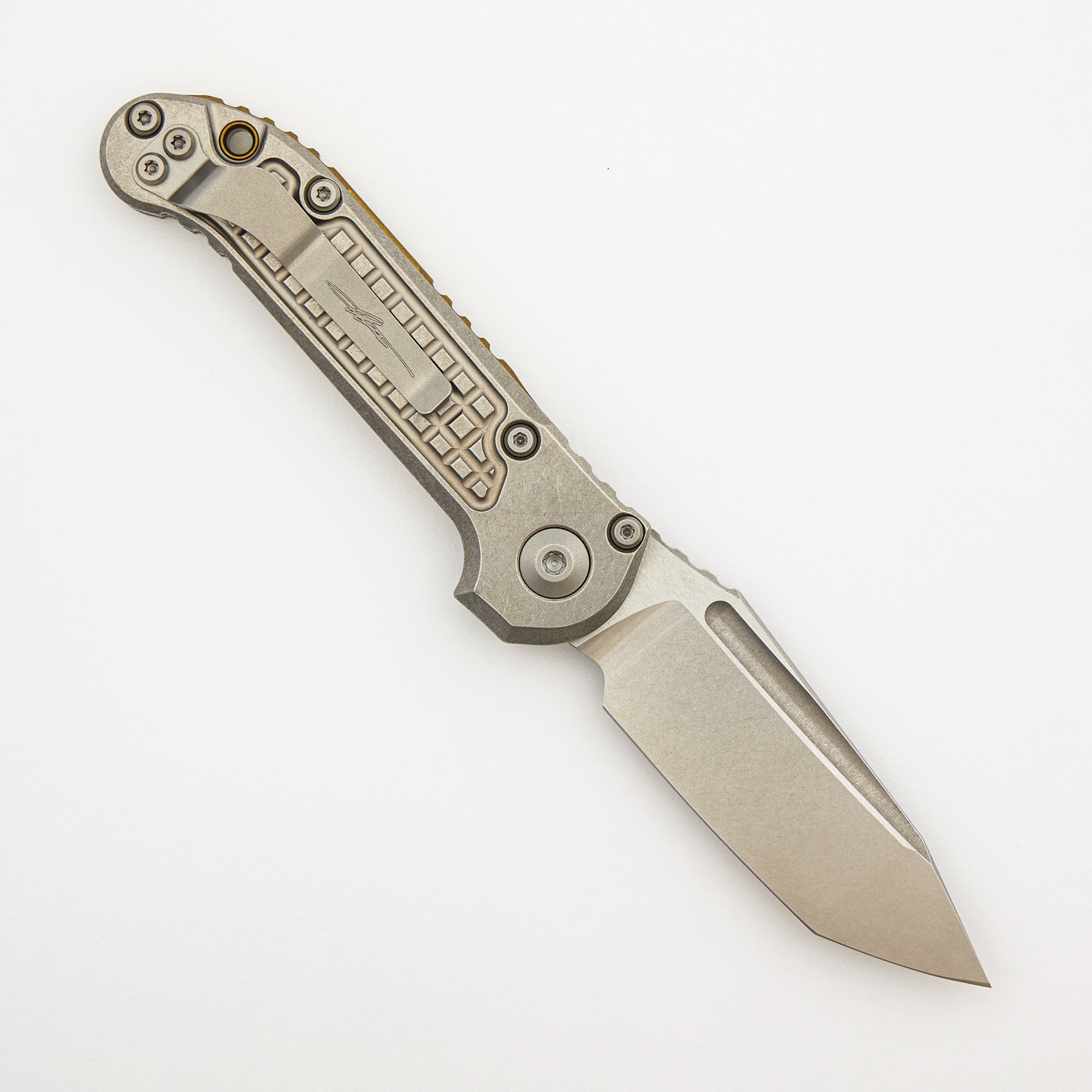 "Marfione Select" L.U.D.T. T/E Stonewash Finish Frag Pattern Titanium W/ Bronze Titanium Accent 1136-10FRMS1