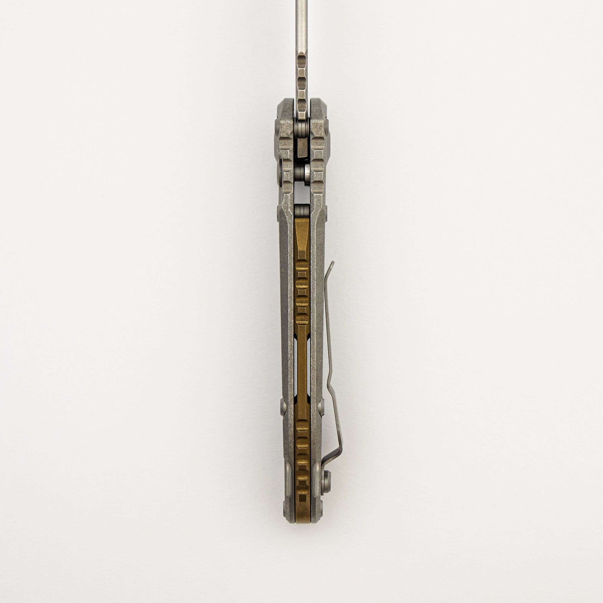 "Marfione Select" L.U.D.T. T/E Stonewash Finish Frag Pattern Titanium W/ Bronze Titanium Accent 1136-10FRMS1