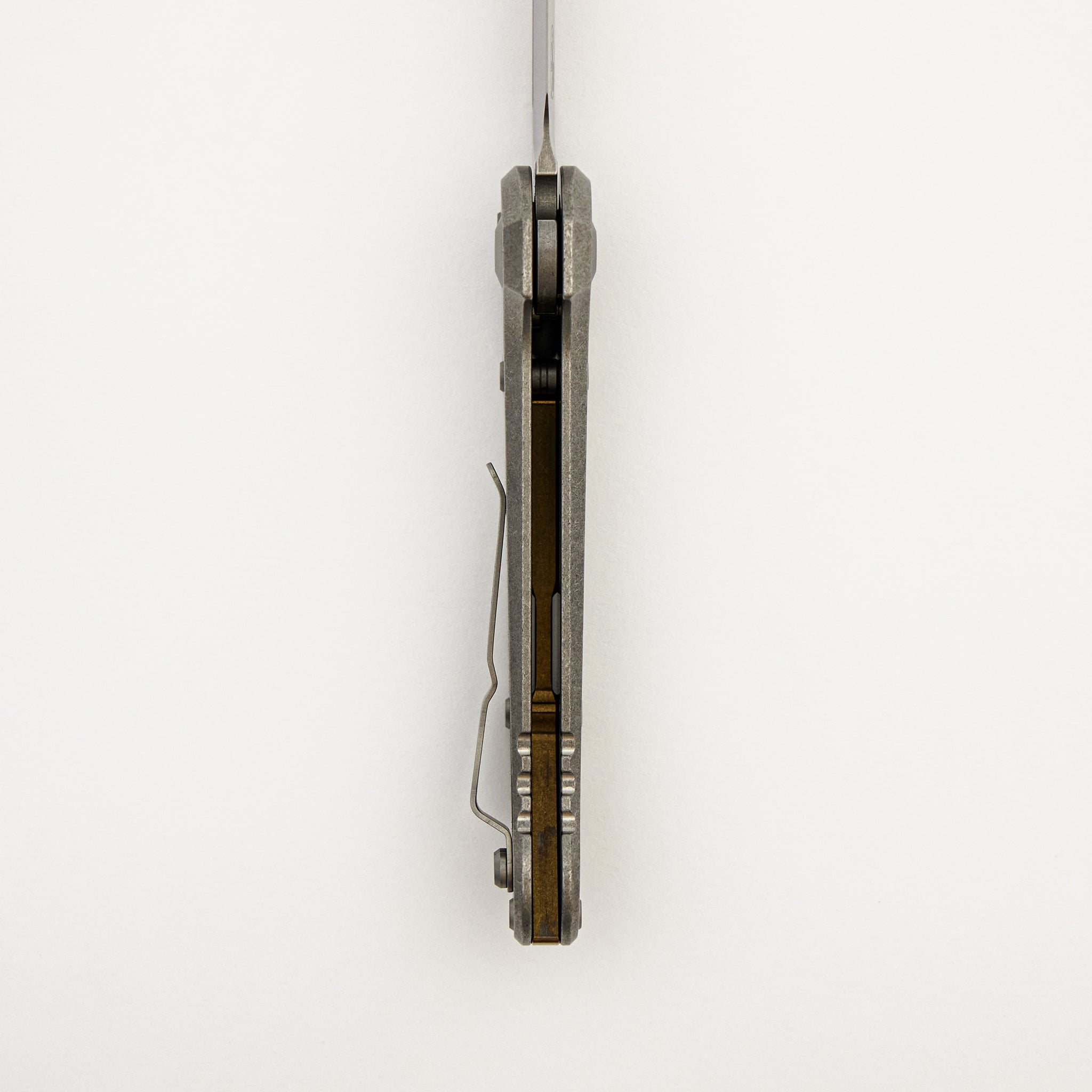 "Marfione Select" L.U.D.T. T/E Stonewash Finish Slab Side Titanium W/ Bronze Titanium Accent 1136-10MS1