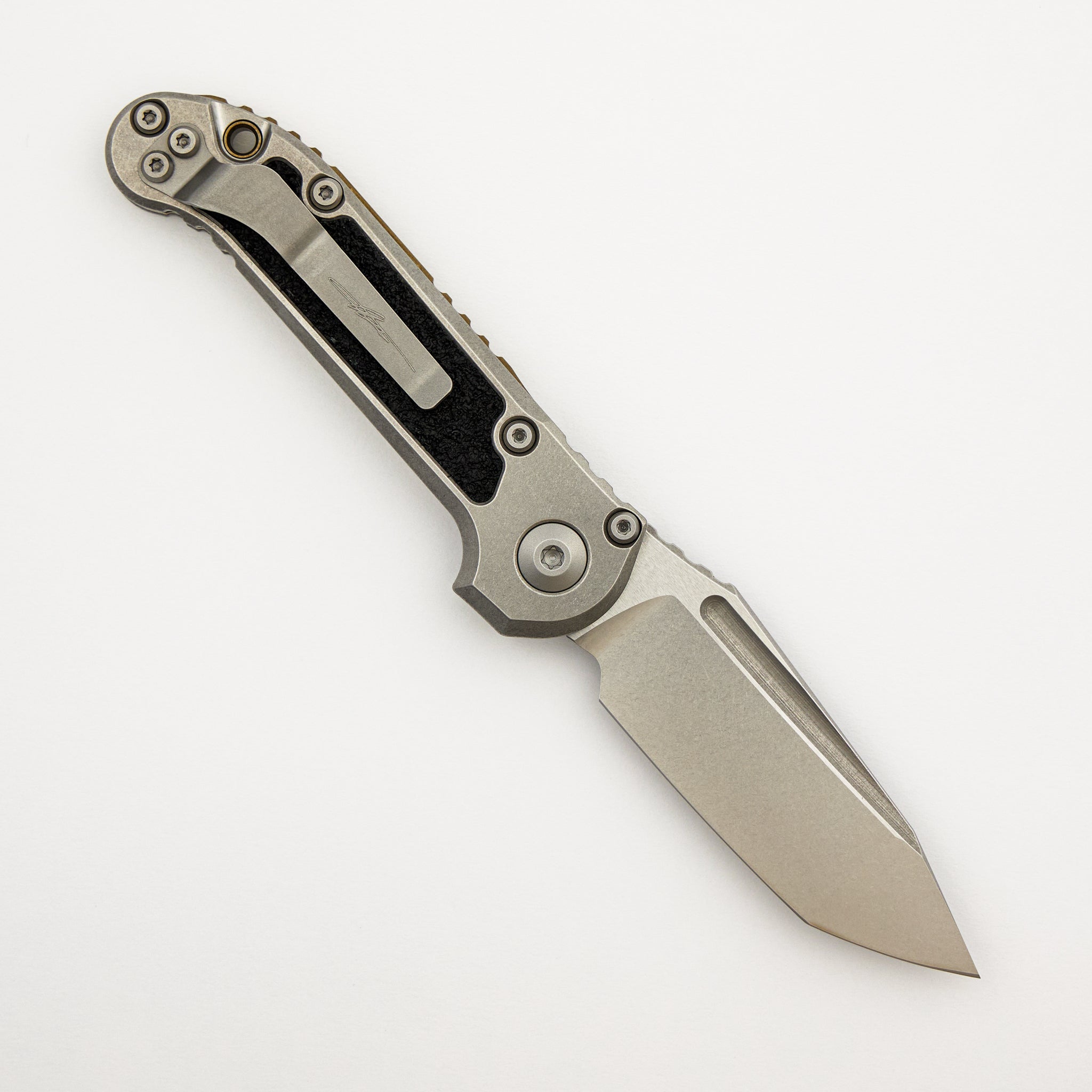 "Marfione Select" L.U.D.T. T/E Stonewash Finish Titanium W/ Textured Inlay and Bronze Titanium Accent 1136-10MS2