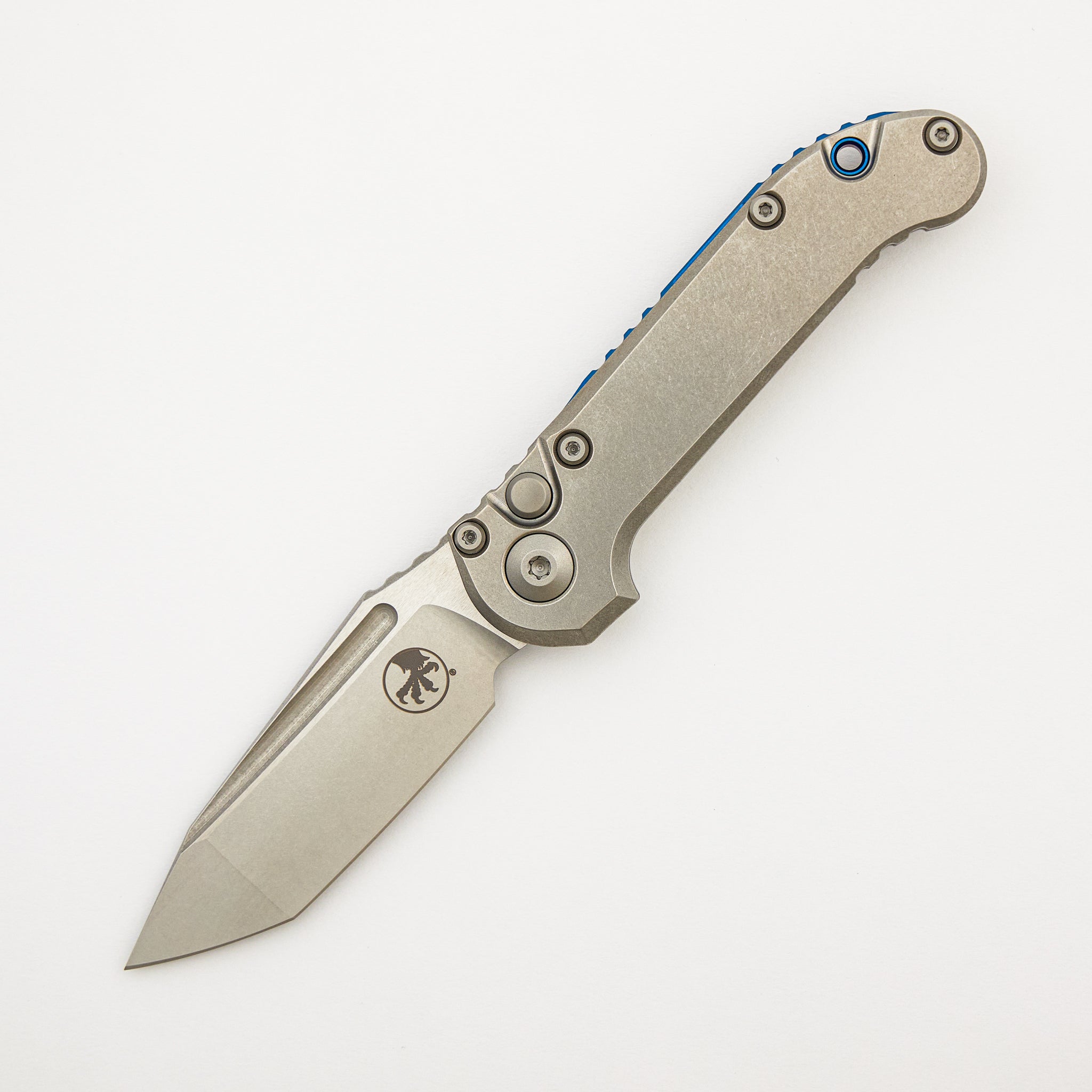 "Marfione Select" L.U.D.T. T/E Stonewash Finish Slab Side Titanium W/ Blue Titanium Accent 1136-10MS3