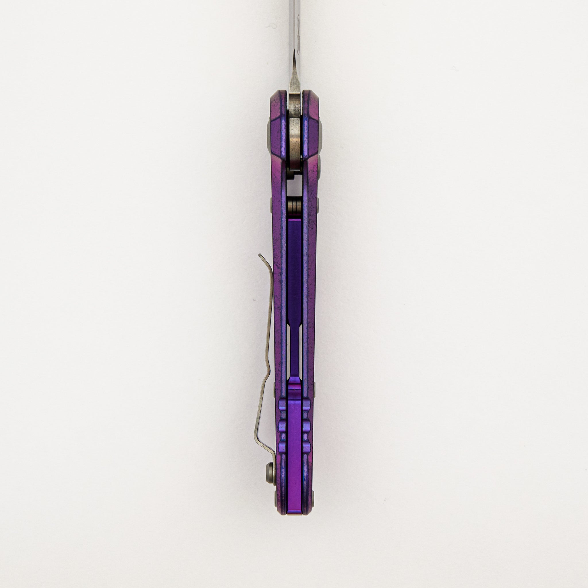 "Marfione Select" L.U.D.T. T/E Stonewash Finish Purple Haze Anodized Slab Side Titanium W/ Purple Accent 1136-10MS9