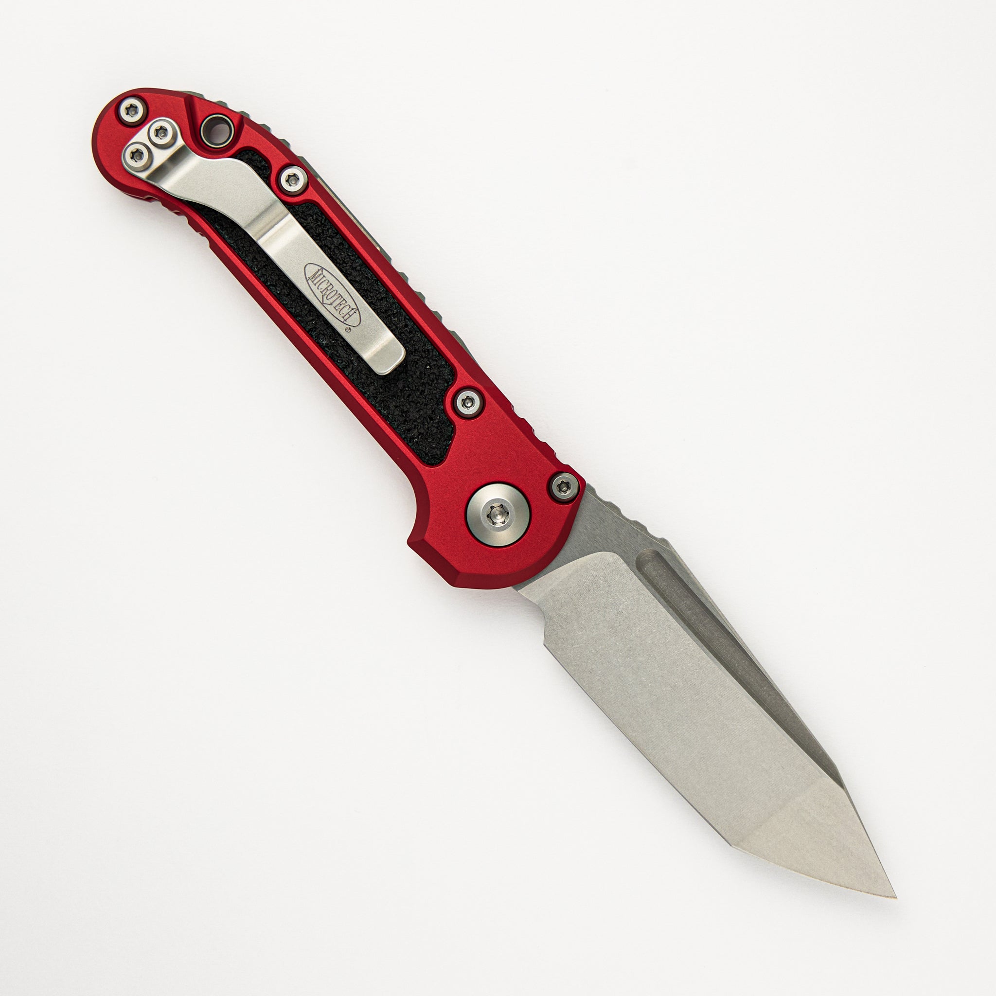 Microtech L.U.D.T. T/E Gen III Red Stonewash Standard 1136-10 RD