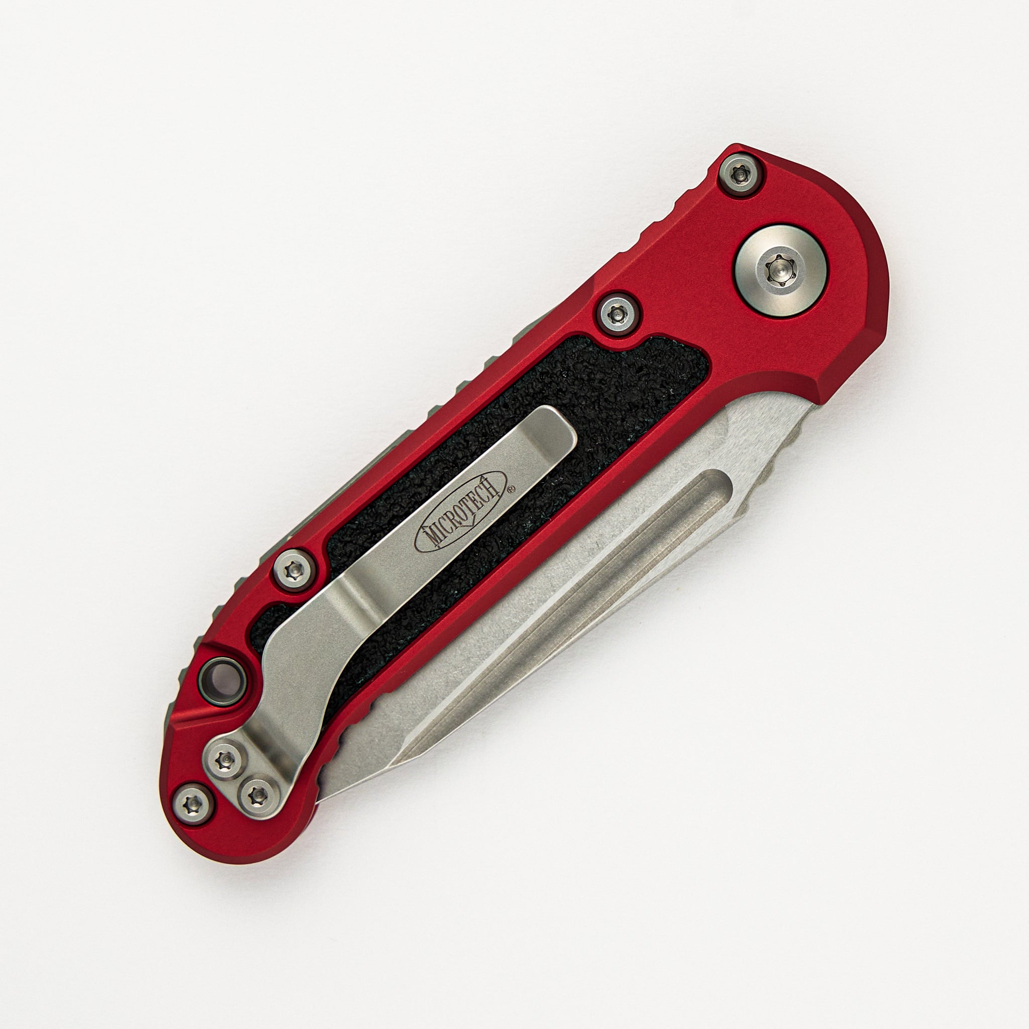 Microtech L.U.D.T. T/E Gen III Red Stonewash Standard 1136-10 RD