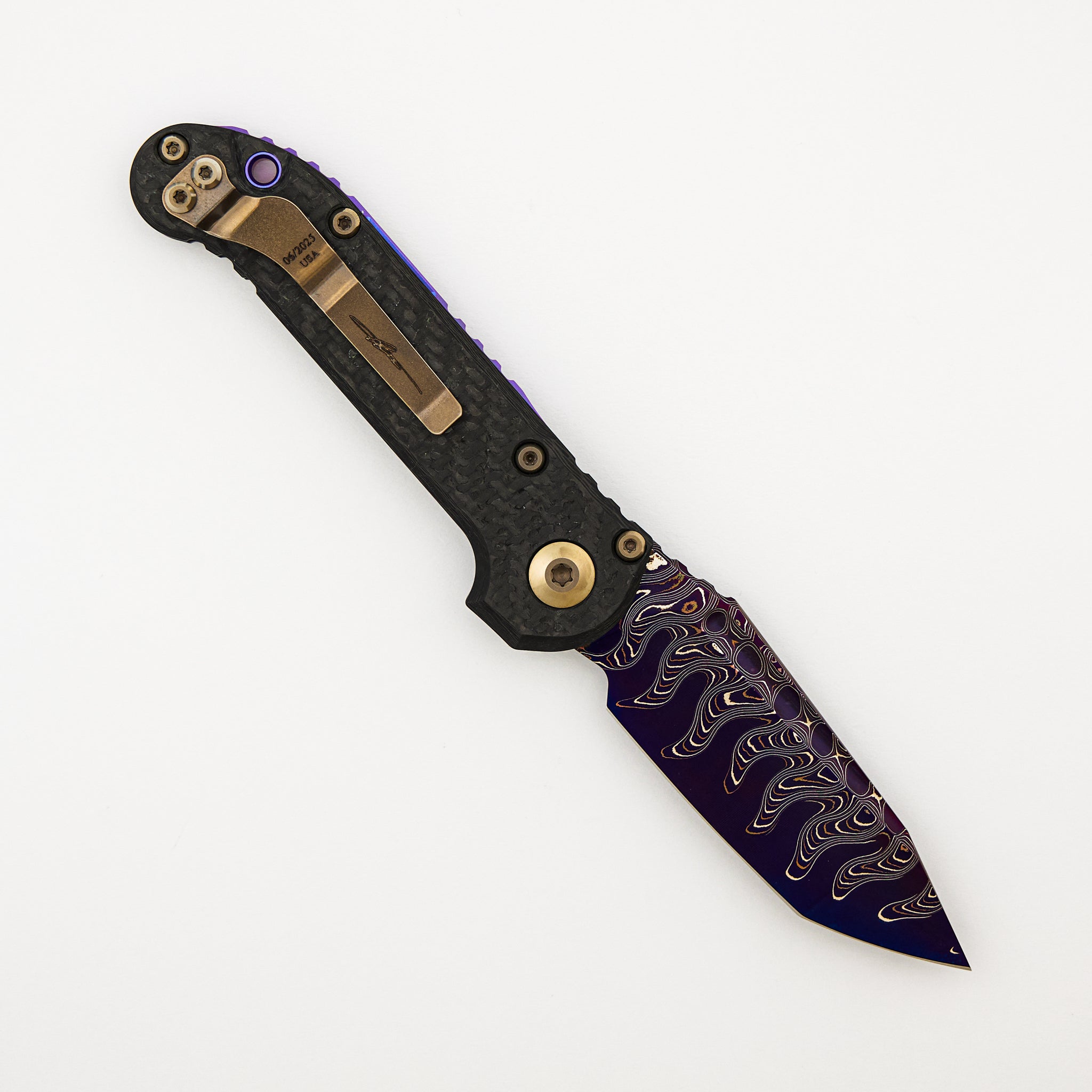 "Marfione Select" L.U.D.T. T/E Blued Baker Forge Coppermai Carbon Fiber Bronzed Hard Cut Hardware & Purple Accents 1136-16MS3
