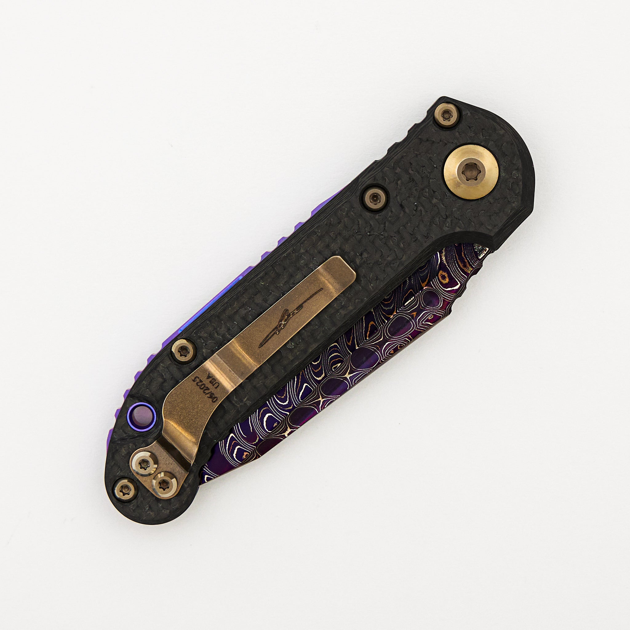 "Marfione Select" L.U.D.T. T/E Blued Baker Forge Coppermai Carbon Fiber Bronzed Hard Cut Hardware & Purple Accents 1136-16MS3