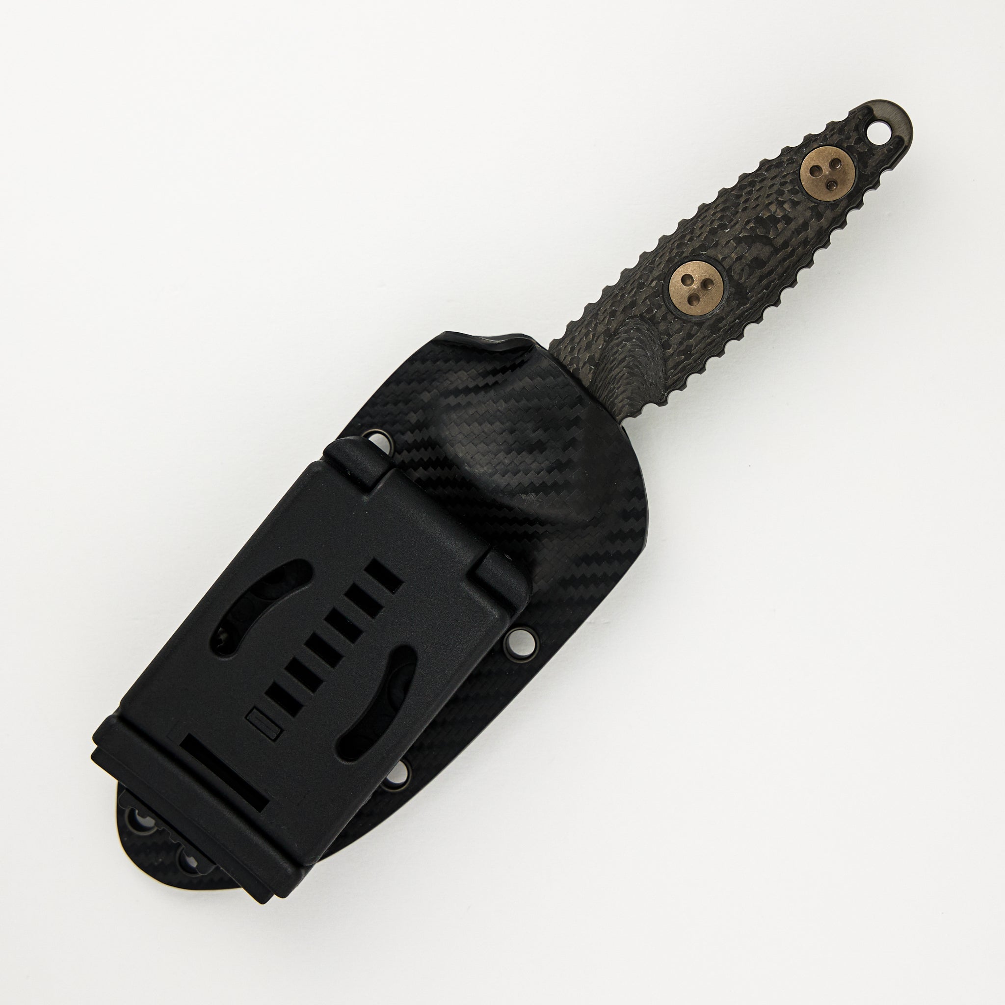 Microtech Socom Alpha Mini S/E Signature Series Carbon Fiber Handle DLC Standard 113M-1 DLCCFS