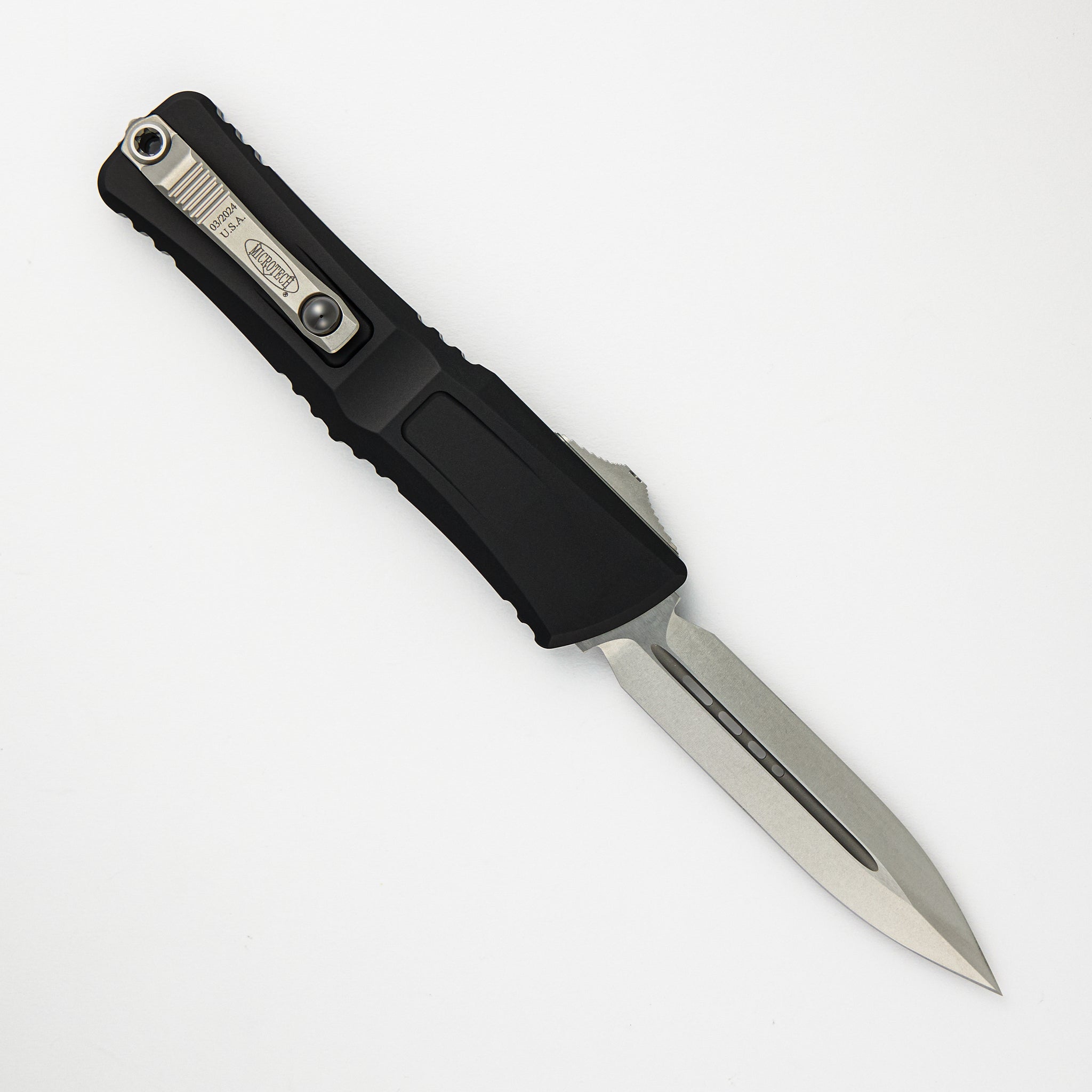 Microtech Combat Troodon D/E Gen III Stonewash Standard 1142-10