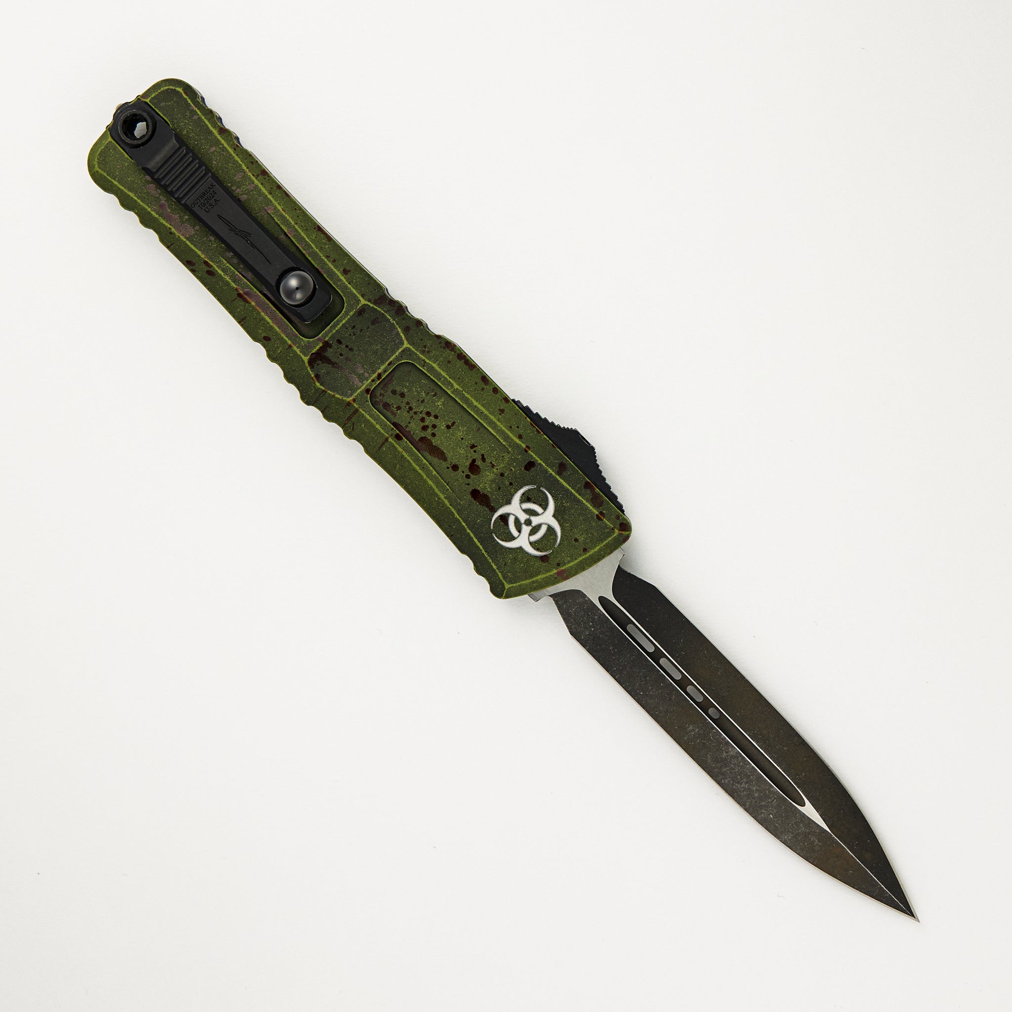 Microtech Combat Troodon D/E Gen III Outbreak Signature Series Deep Engraved Standard 1142-1 OBDS