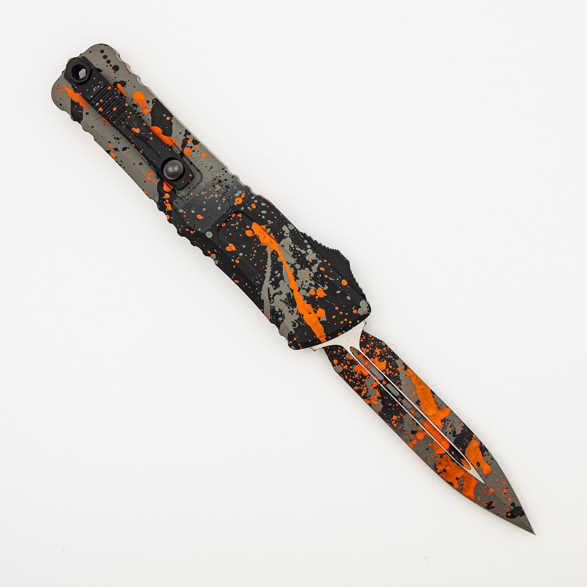 "Signature Series" Combat Troodon D/E Gen III Bull Shark Gray/Black Orange Splatter Standard 1142-1 BGBK ORSPLS